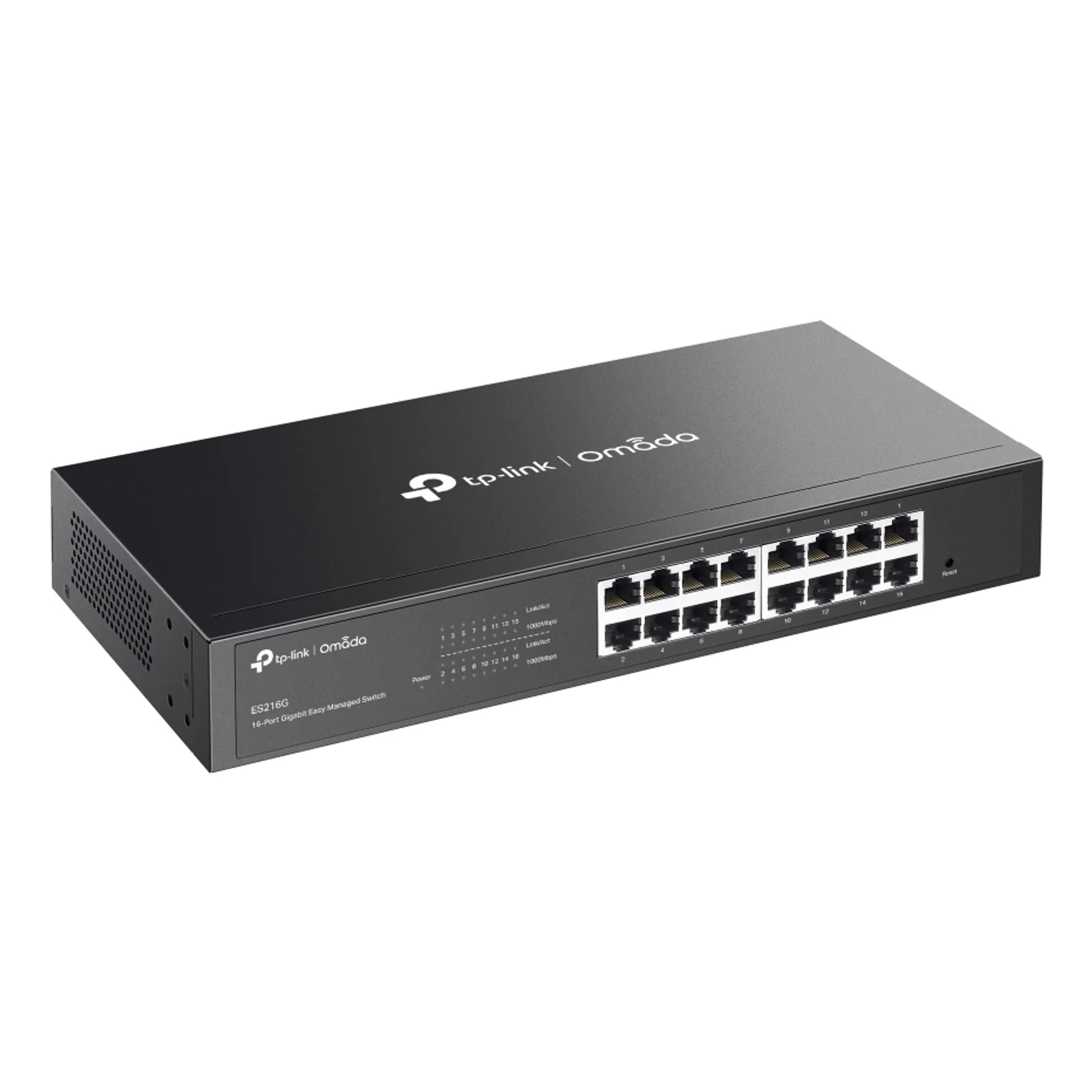 TP-Link Omada ES216G commutateur réseau Géré L2 Gigabit Ethernet (10/100/1000) Noir