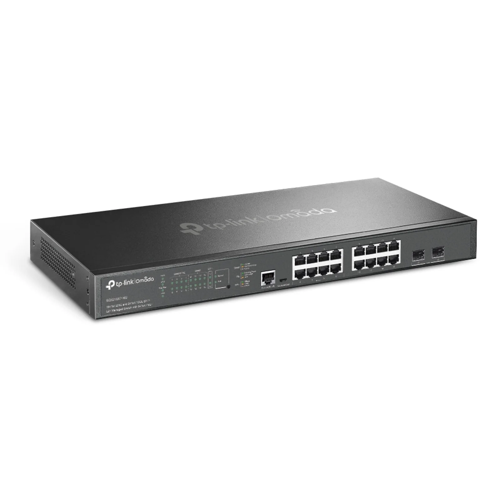 TP-Link Omada SG3218XP-M2 commutateur réseau Géré L2+ 2.5G Ethernet (100/1000/2500) Connexion Ethernet, supportant l'alimentation via ce port (PoE) 1U Noir