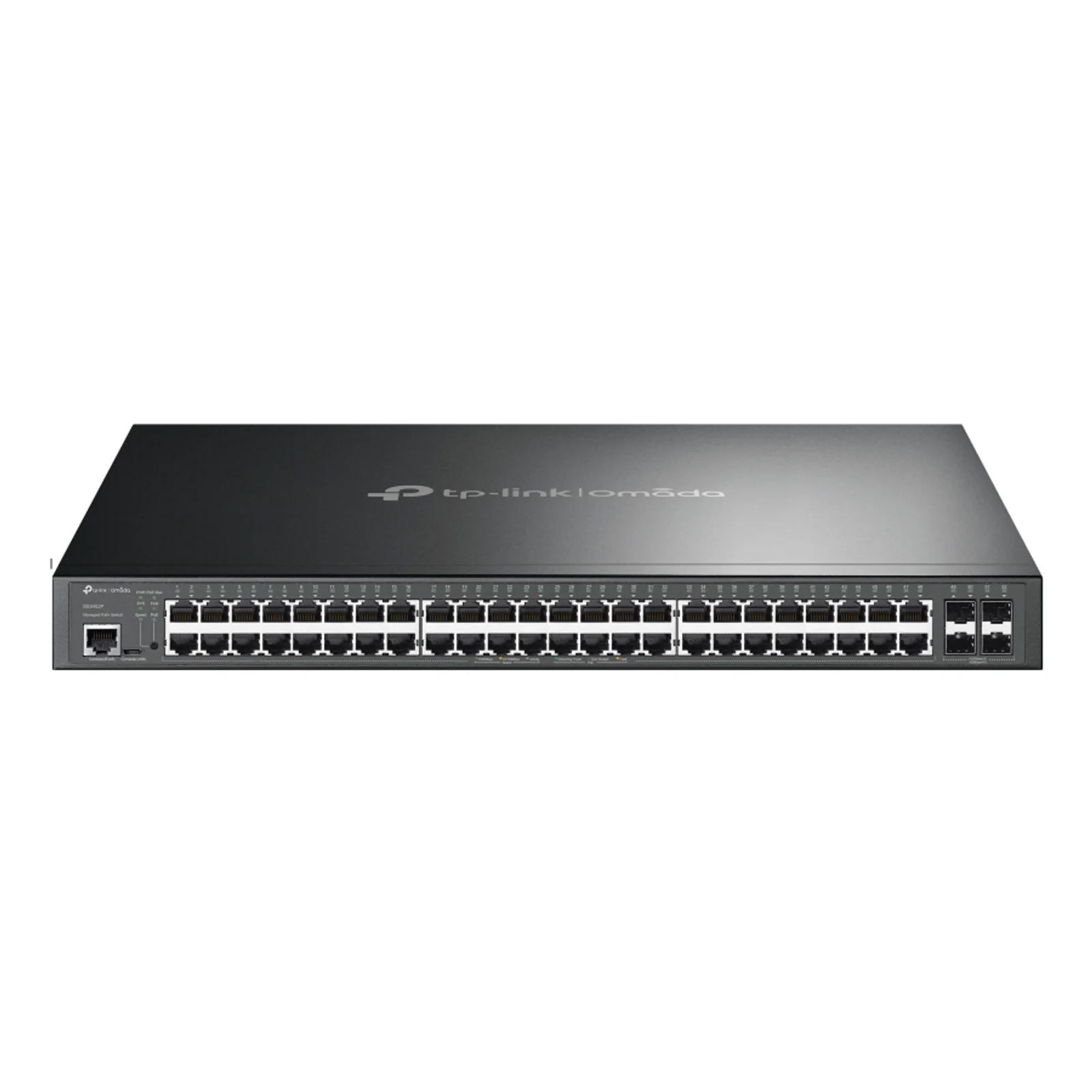 Omada SG3452P commutateur réseau Géré L2/L3 Gigabit Ethernet (10/100/1000) Connexion Ethernet, supportant l'alimentation via ce port (PoE) 1U Noir