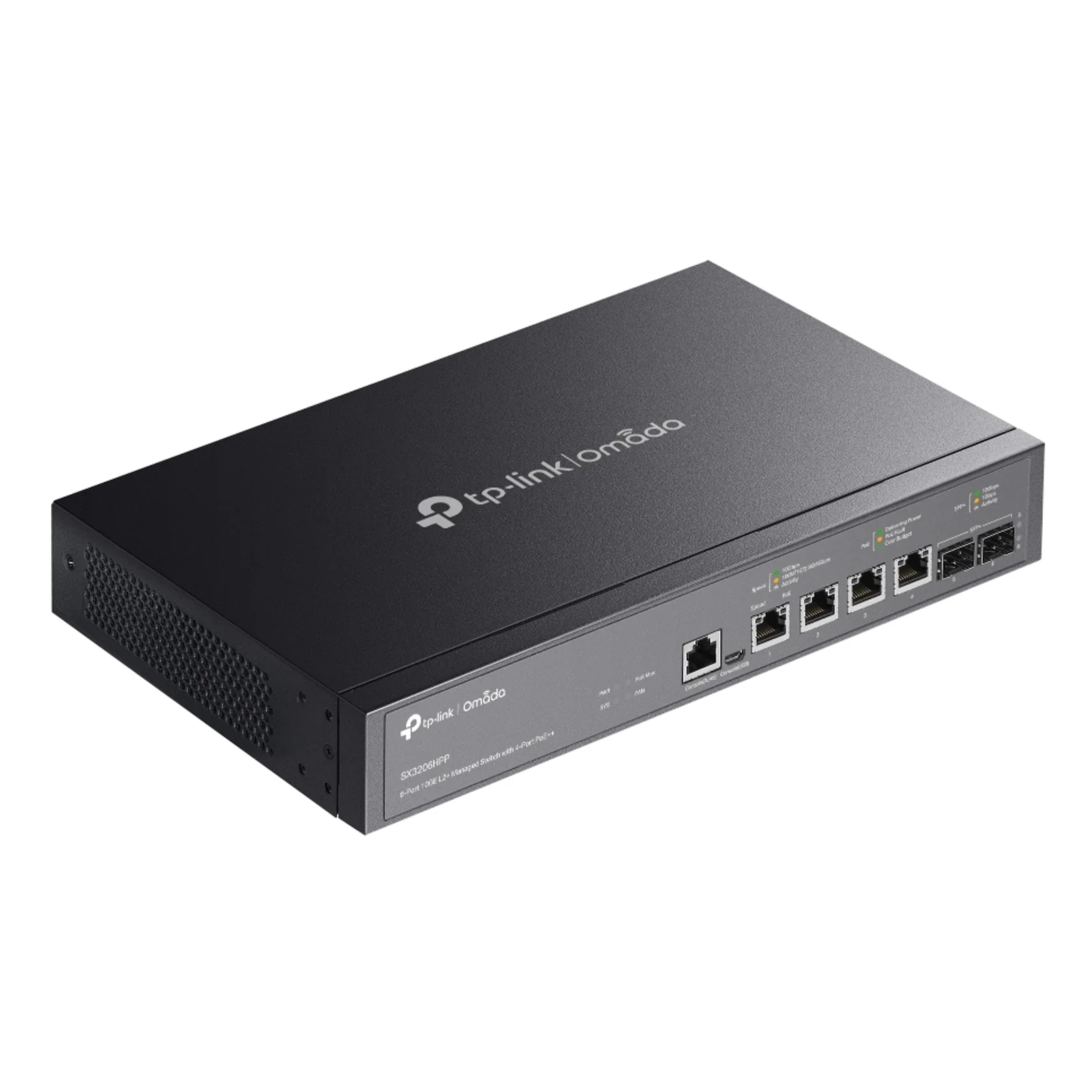 TP-Link Omada SX3206HPP commutateur réseau Géré L2+ 10G Ethernet (100/1000/10000) Connexion Ethernet, supportant l'alimentation via ce port (PoE) Noir