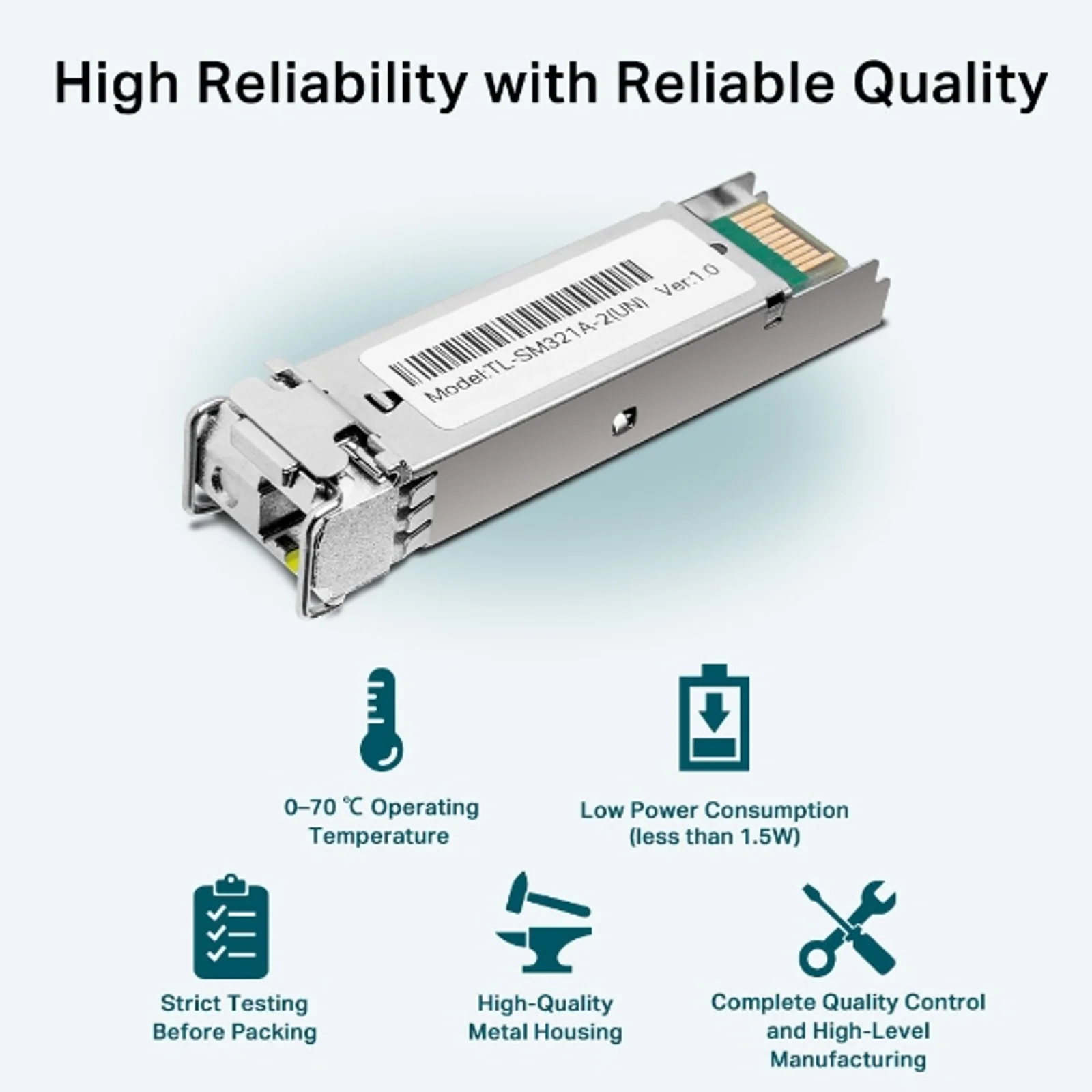 TP-Link Omada TL-SM321A module émetteur-récepteur de réseau Fibre optique 1250 Mbit/s SFP