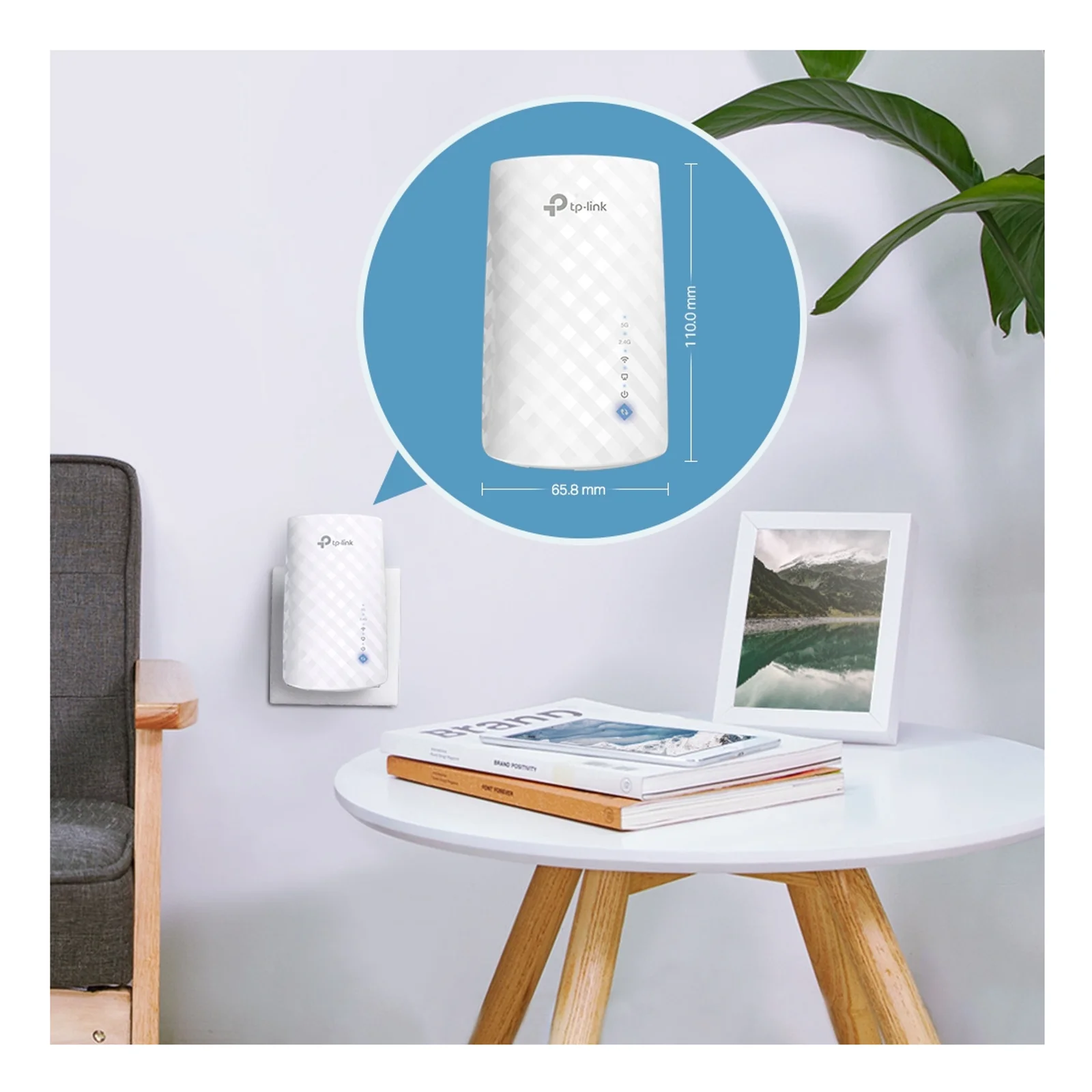 TP-Link RE190 prolongateur réseau Répéteur réseau Blanc