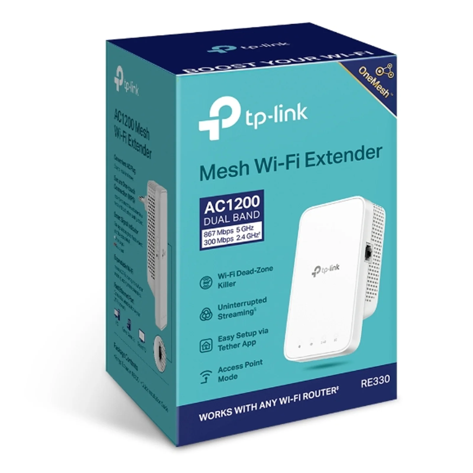 TP-Link RE335 Répéteur réseau 867 Mbit/s Blanc