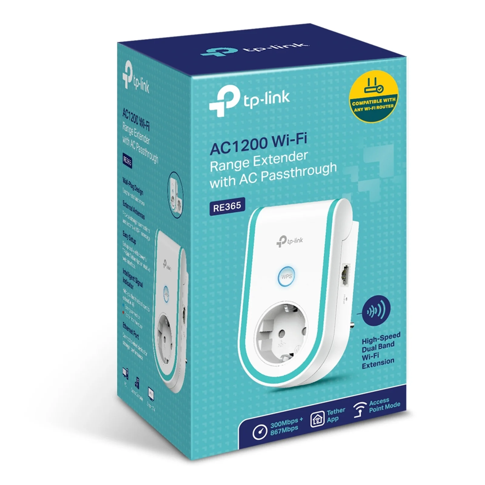 TP-Link RE365 Répéteur réseau Blanc 10, 100 Mbit/s