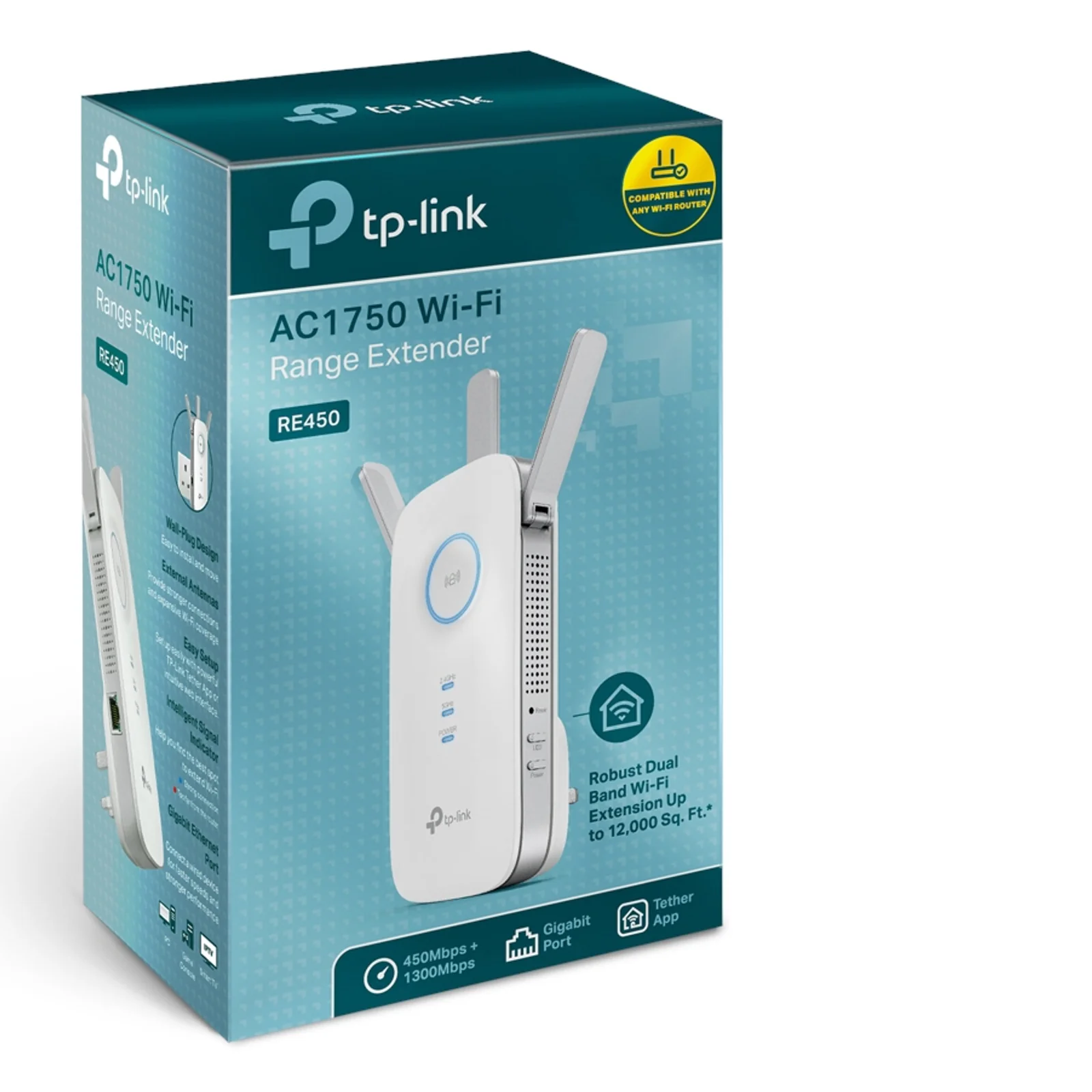 TP-Link RE450 Répéteur réseau Blanc 10, 100, 1000 Mbit/s