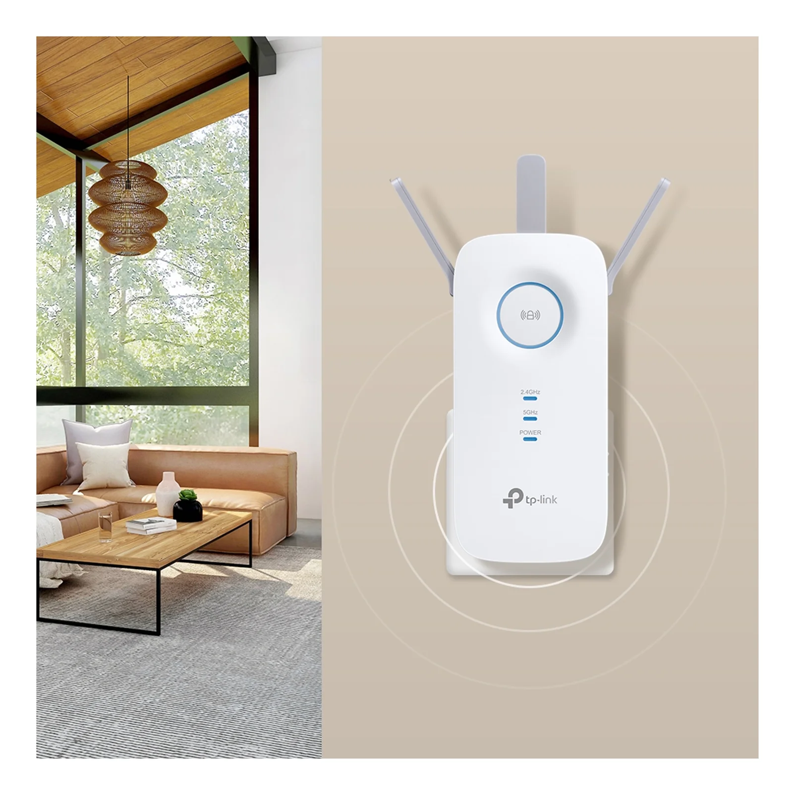 TP-Link RE550 prolongateur réseau Émetteur et récepteur réseau Blanc 10, 100, 1000 Mbit/s