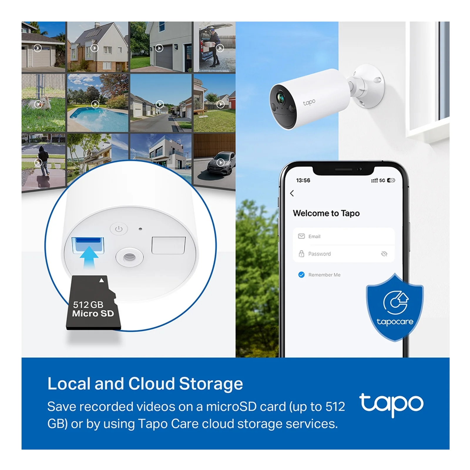 TP-Link Tapo C410 Balle (forme) Caméra de sécurité IP Extérieure 2304 x 1296 pixels Plafond/mur