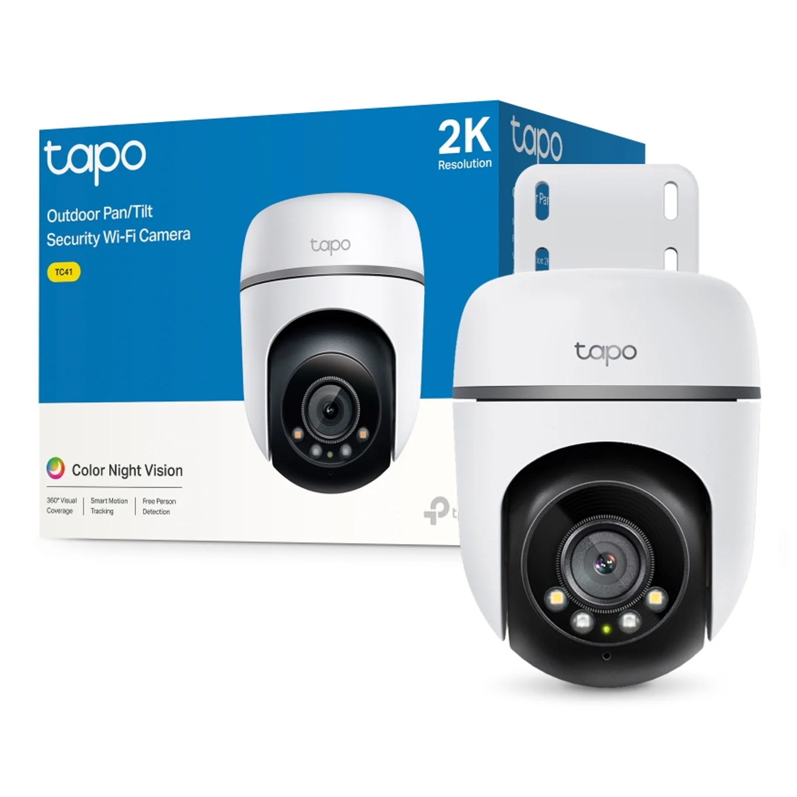 TP-Link Tapo TC41 V2 Sphérique Caméra de sécurité IP Intérieure et extérieure 2304 x 1296 pixels Plafond/Mur/Poteau