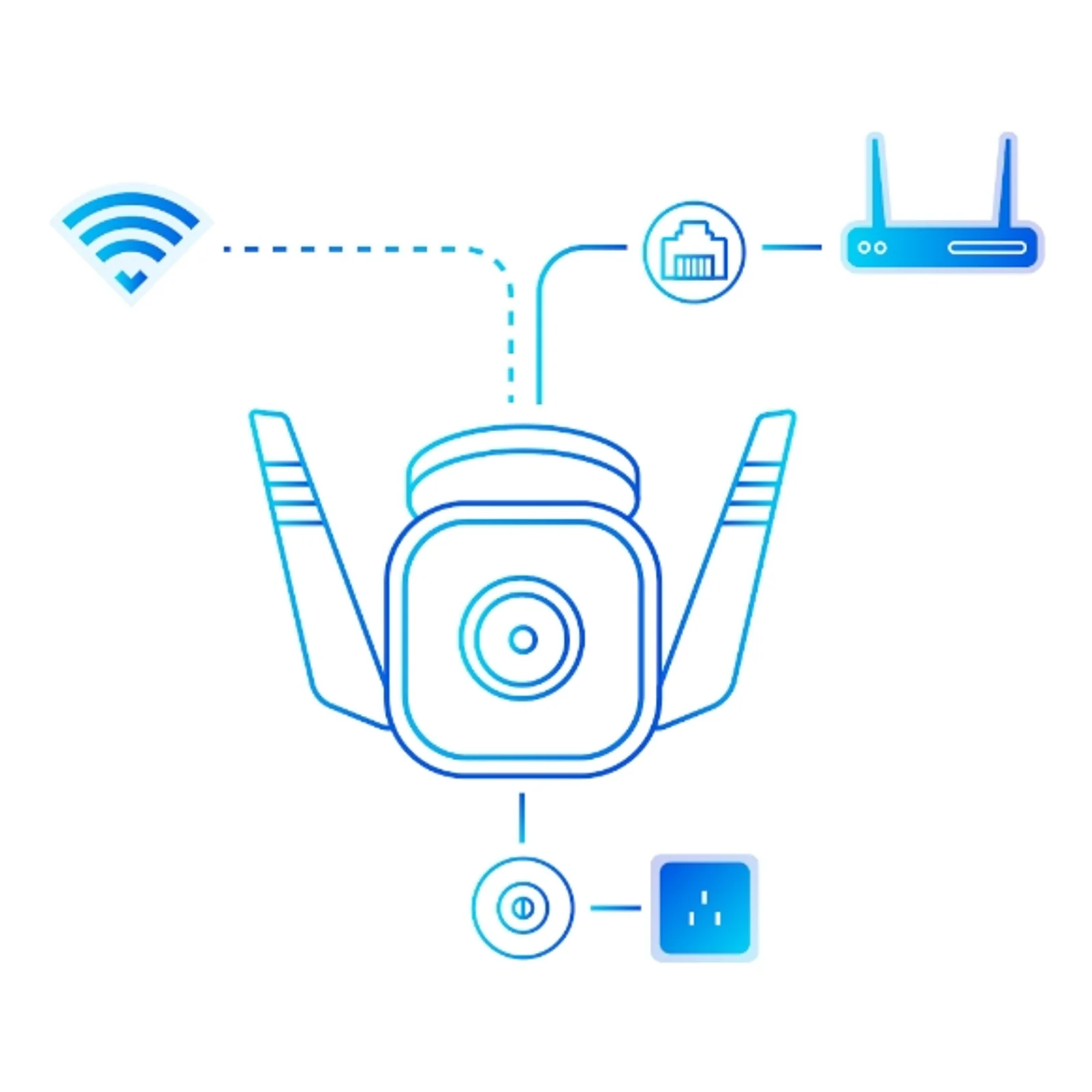 TP-Link Tapo TC65 caméra de sécurité Balle (forme) Caméra de sécurité IP Extérieure 2304 x 1296 pixels Plafond/mur