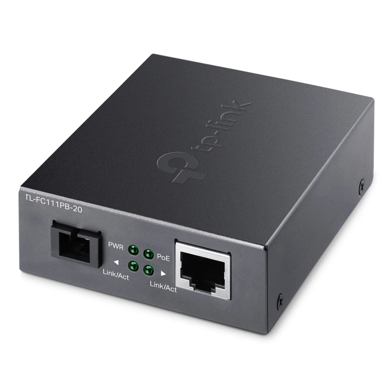 TL-FC111PB-20 convertisseur de support réseau 100 Mbit/s Noir