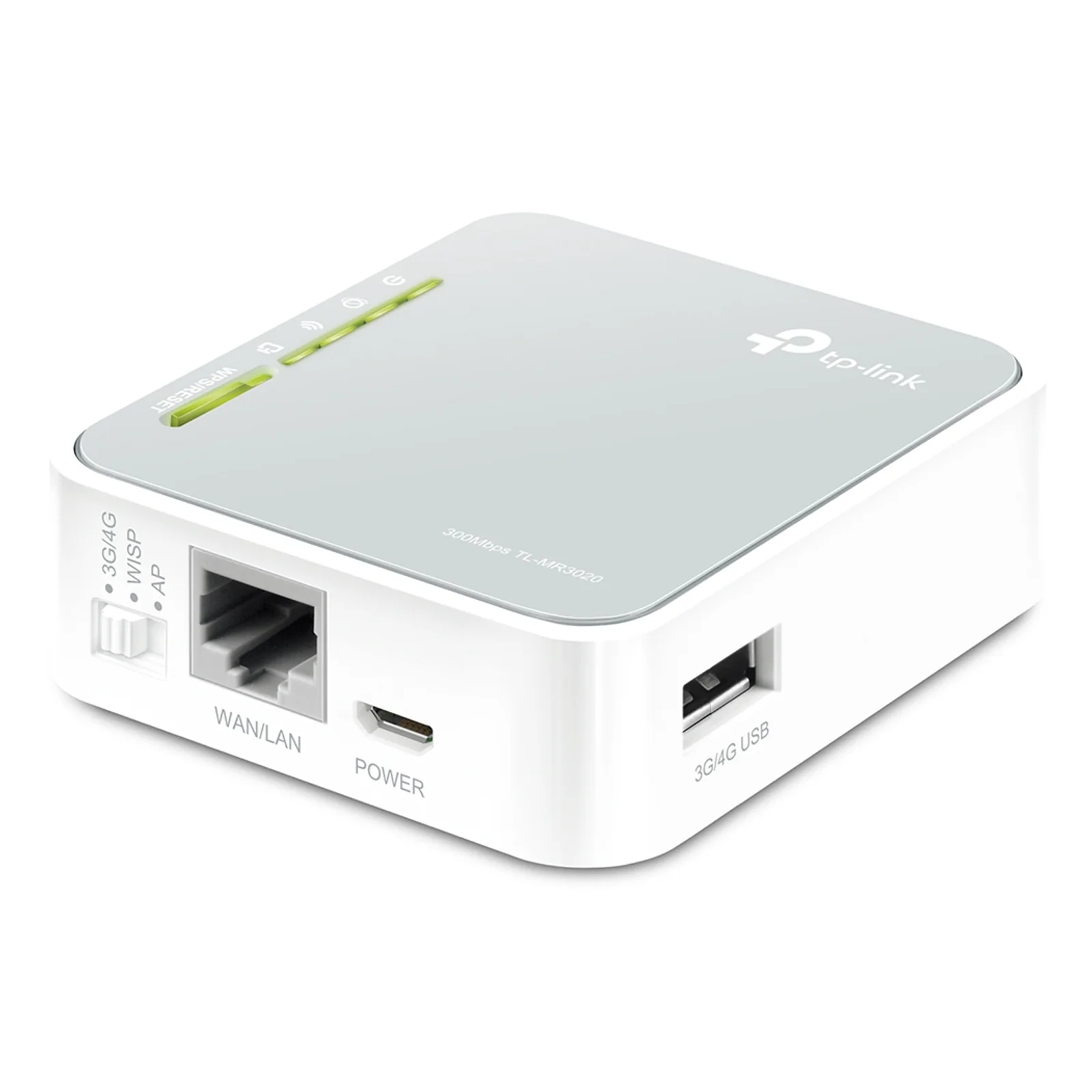 TP-Link TL-MR3020 routeur sans fil Fast Ethernet Monobande (2,4 GHz) Gris, Blanc