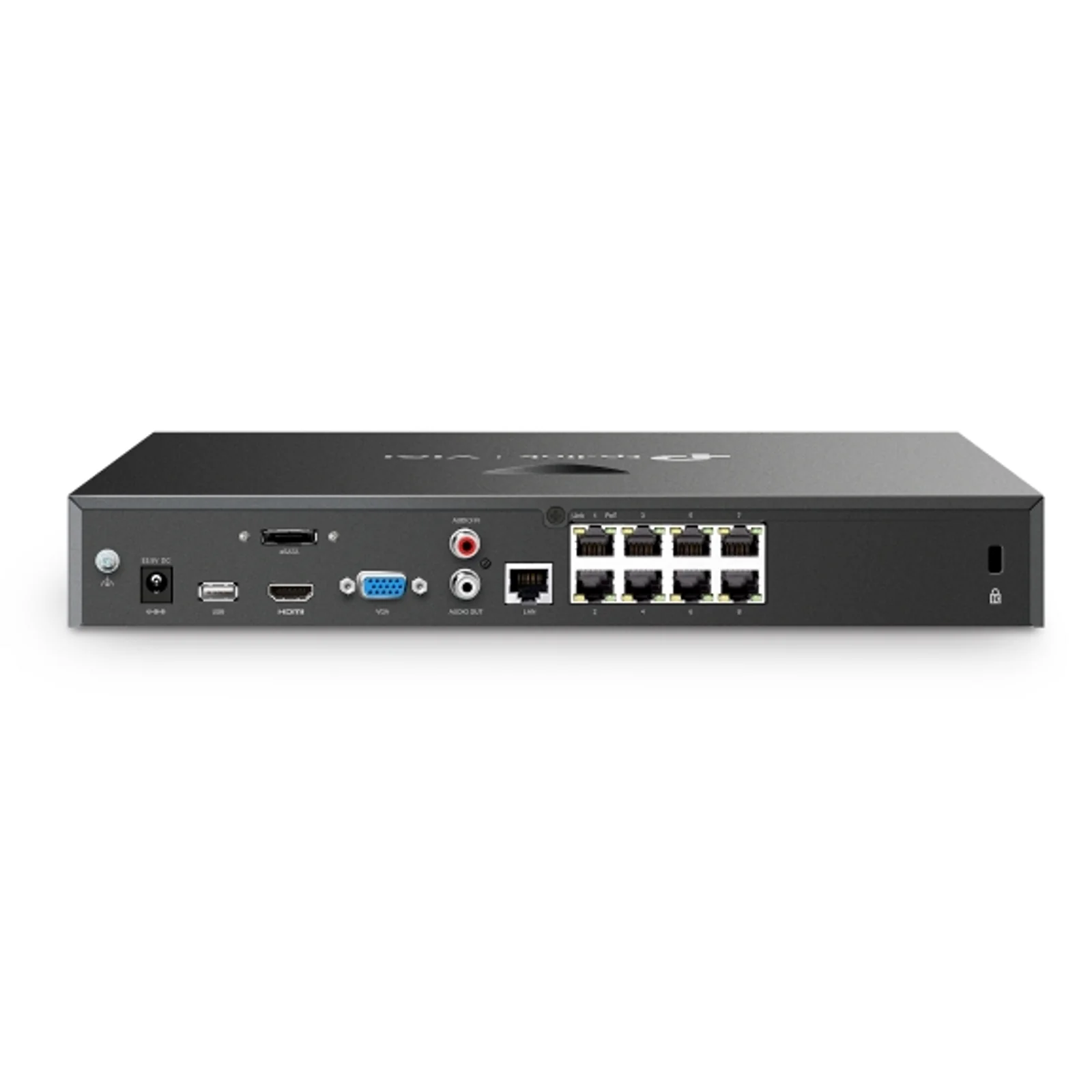 TP-Link VIGI NVR2008H-8MP Enregistreur vidéo sur réseau Noir