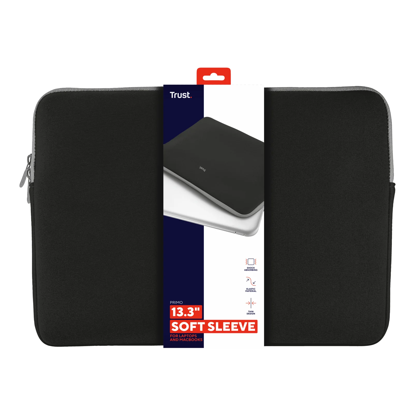 Trust 21251 sacoche d'ordinateurs portables 33,8 cm (13.3") Housse Noir