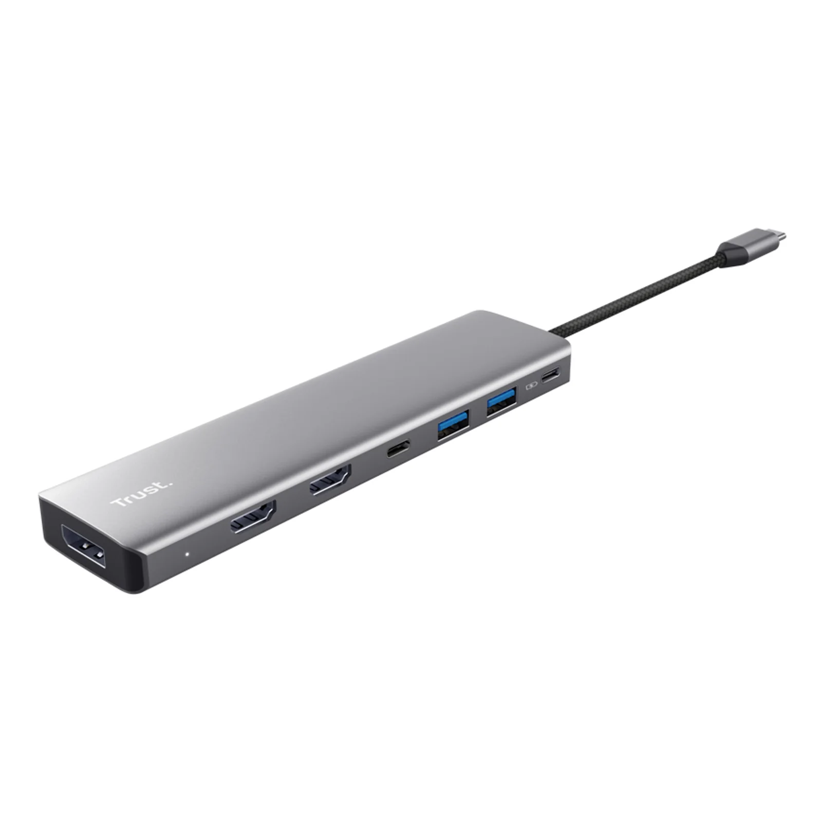 Trust 25661 hub & concentrateur USB Type-C Aluminium