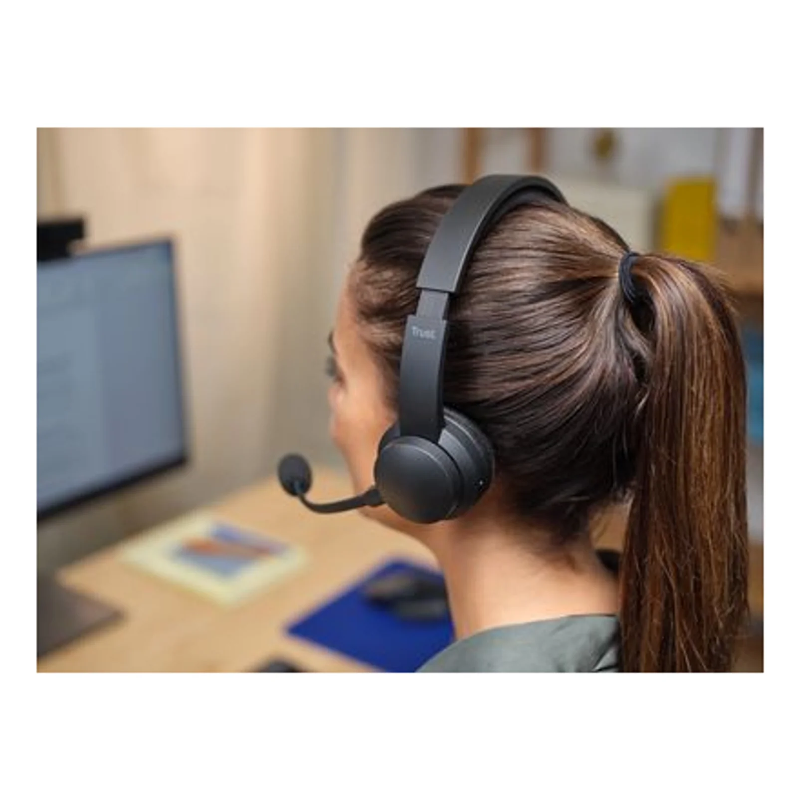 Trust Ayda Casque Avec fil &sans fil Arceau Appels/Musique USB Type-C Bluetooth Noir
