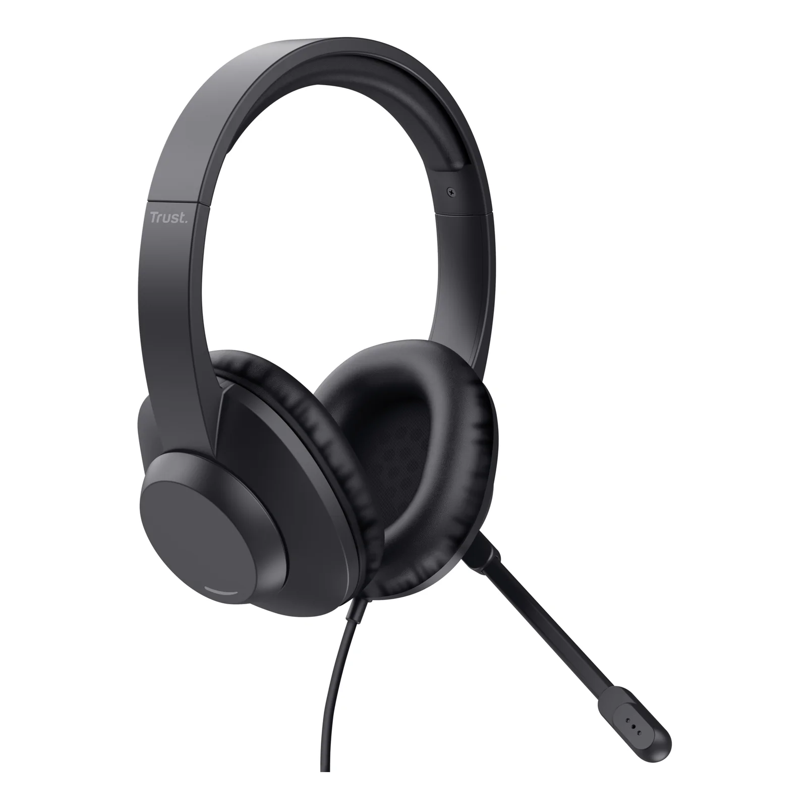 Trust Ayda Max Casque Avec fil Arceau Bureau/Centre d'appels Noir