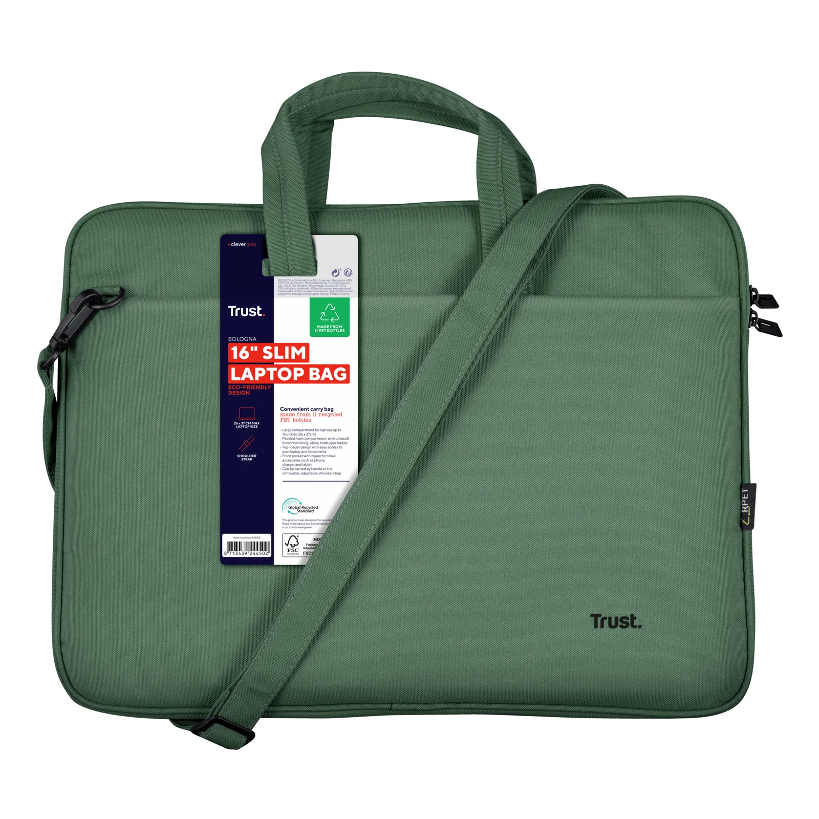 Trust Bologna 40,6 cm (16") Malette Vert