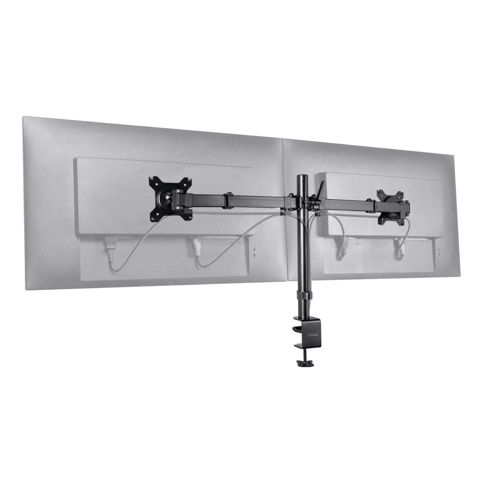Trust GXT 1120 Mara Dual Monitor Arm 81,3 cm (32") Bureau Noir
