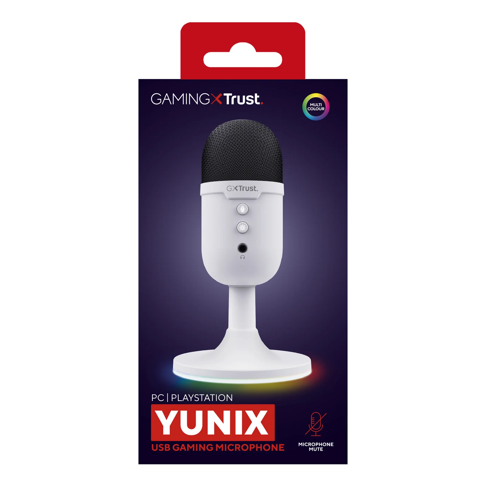 Boîte du Yunix, face latérale, compatibilité PC et PlayStation indiquée
