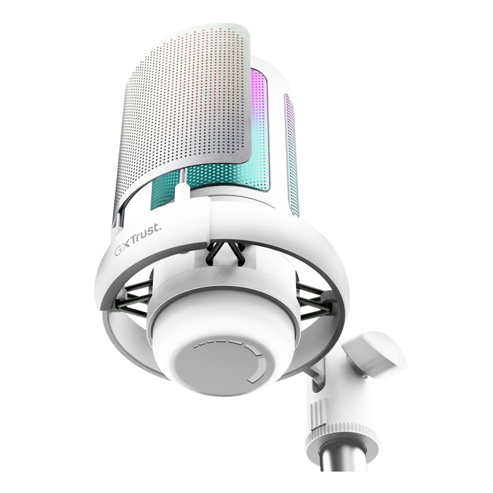 Trust GXT 238W Auron Gris, Blanc Microphone pour podcast