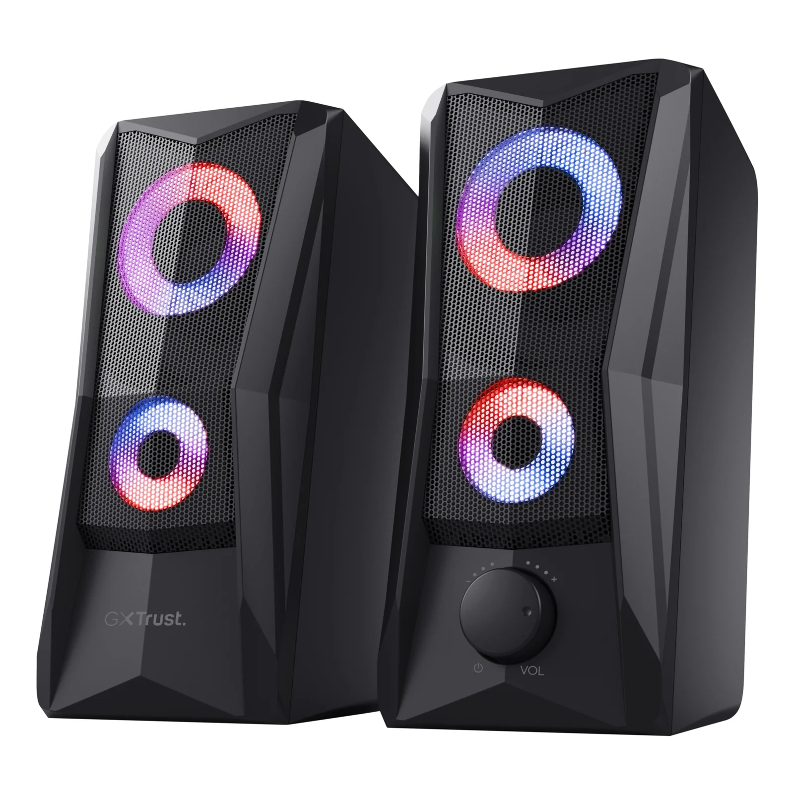 GXT 606 JAVV, enceintes 2.0 RGB 12 W