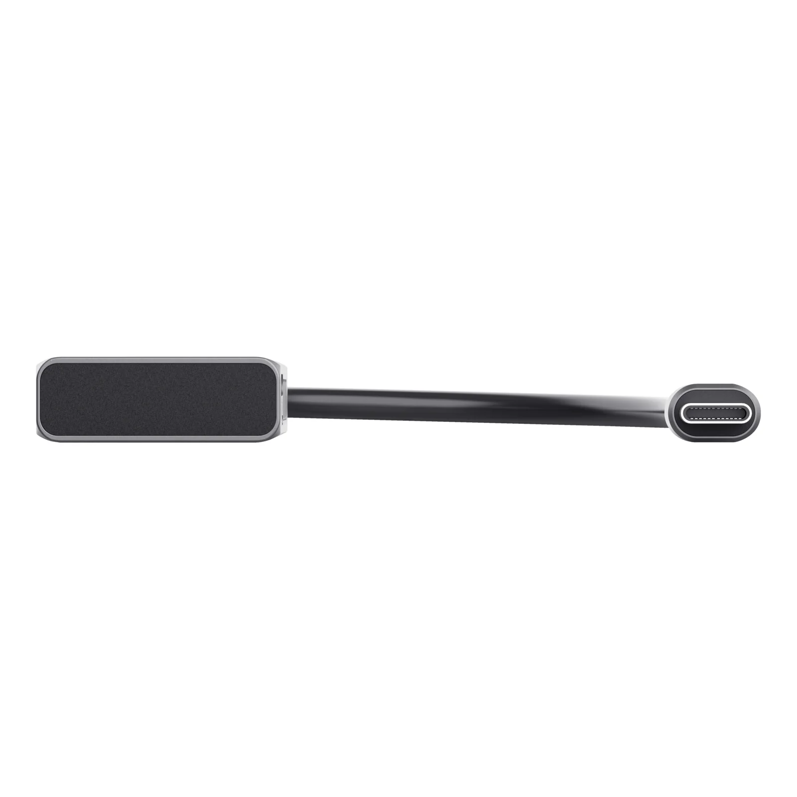 Connecteur USB-C mâle du hub Trust Halyx, vue isolée sur fond blanc