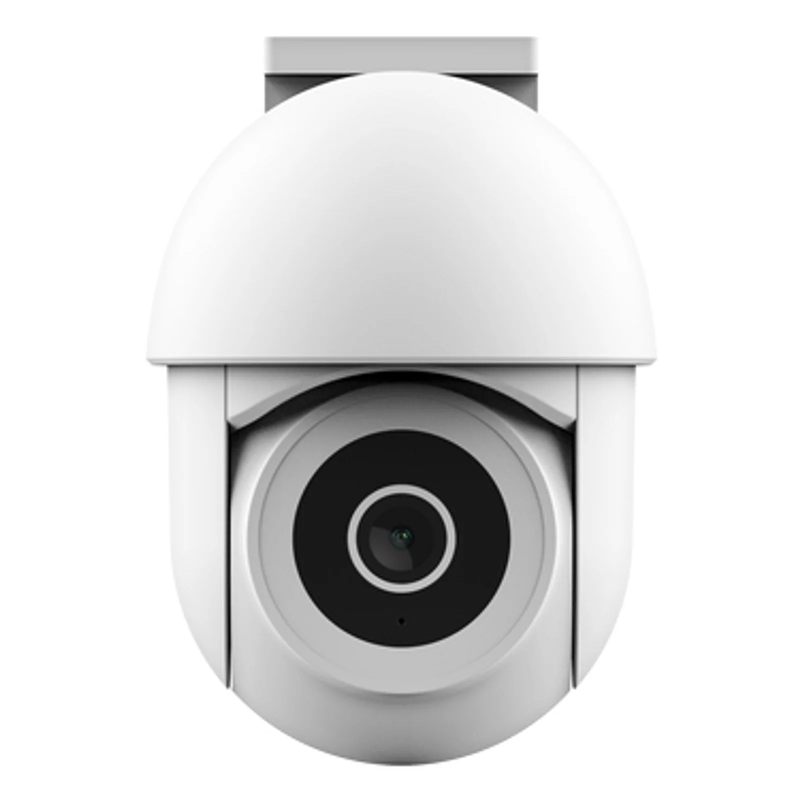 Trust IPCAM-3900, vue frontale, boîtier blanc, objectif circulaire noir centré