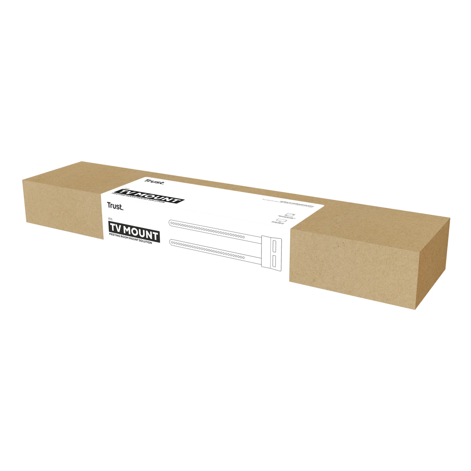 Emballage carton du support mural Trust IRIS 24361, vue de face