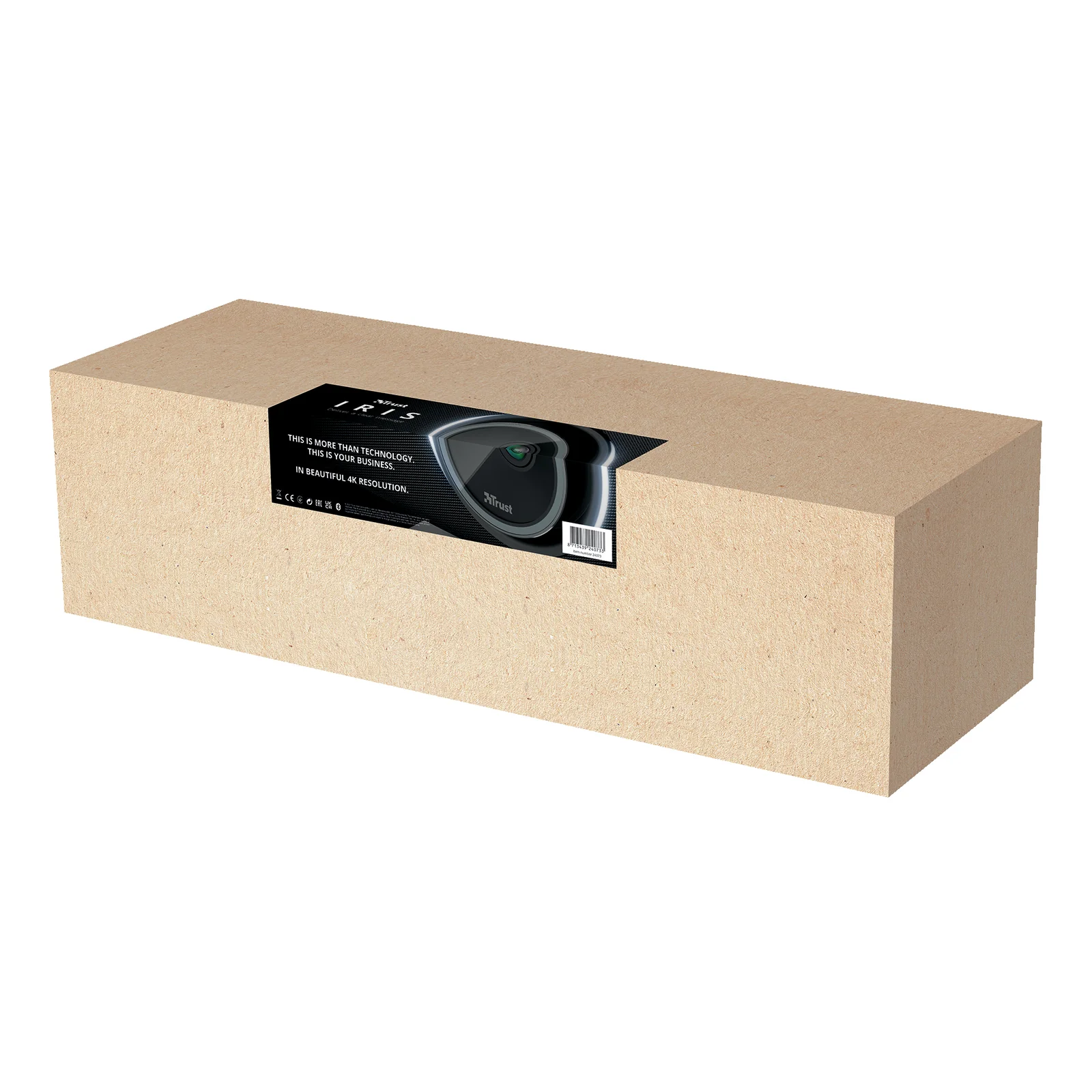 Trust Iris webcam 3840 x 2160 pixels USB 3.2 Gen 1 (3.1 Gen 1) Noir