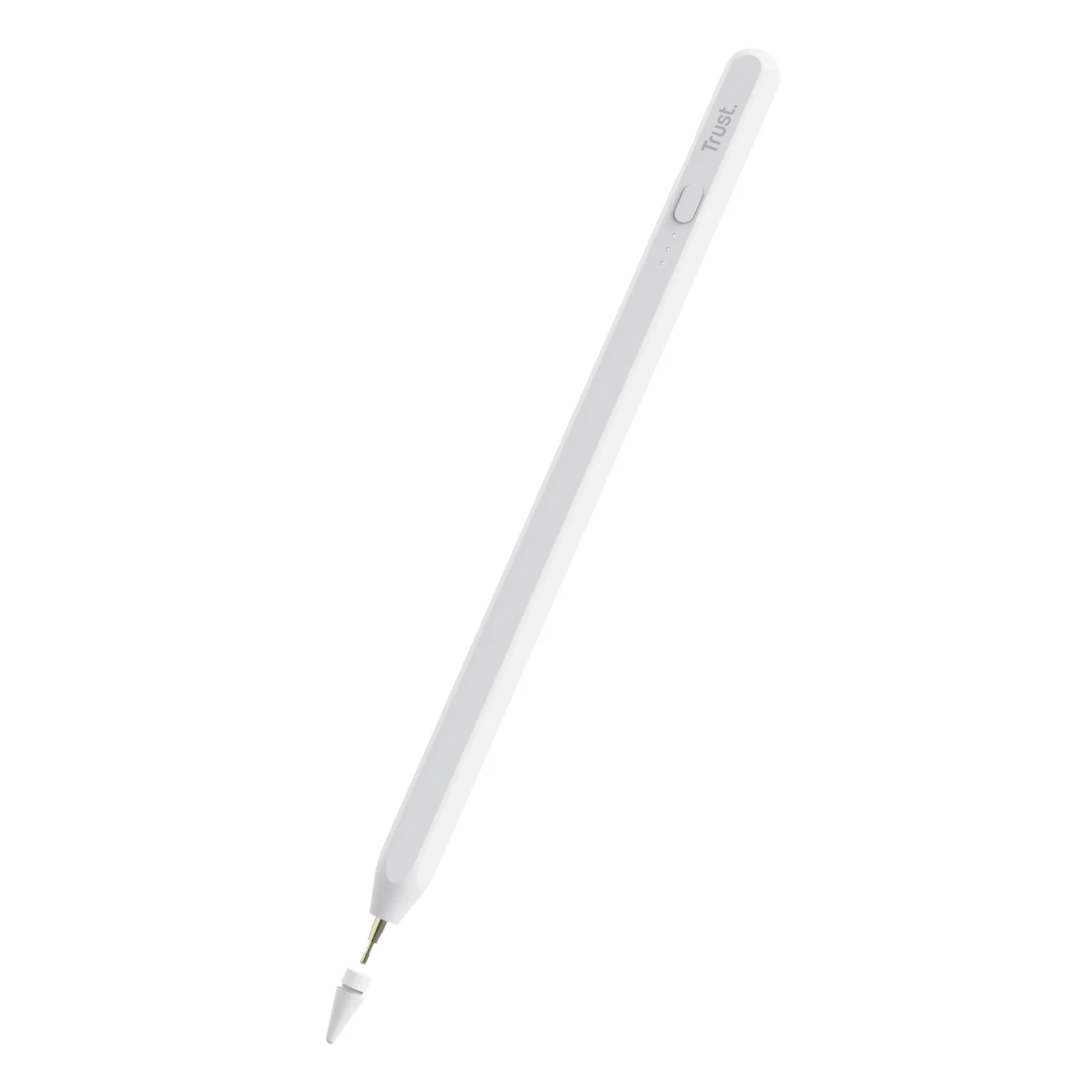 Stylet Trust Kyna blanc, vue de face complète, fond blanc