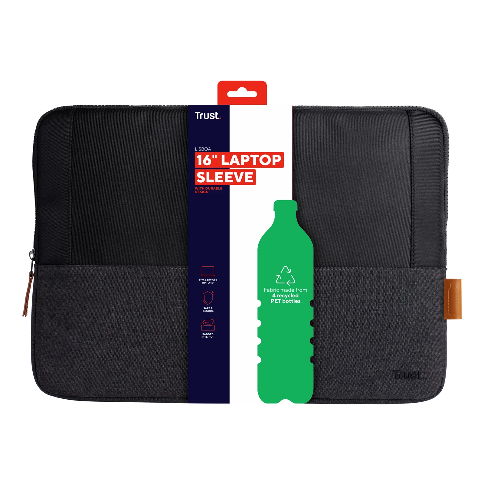 Trust Lisboa 40,6 cm (16") Housse Noir