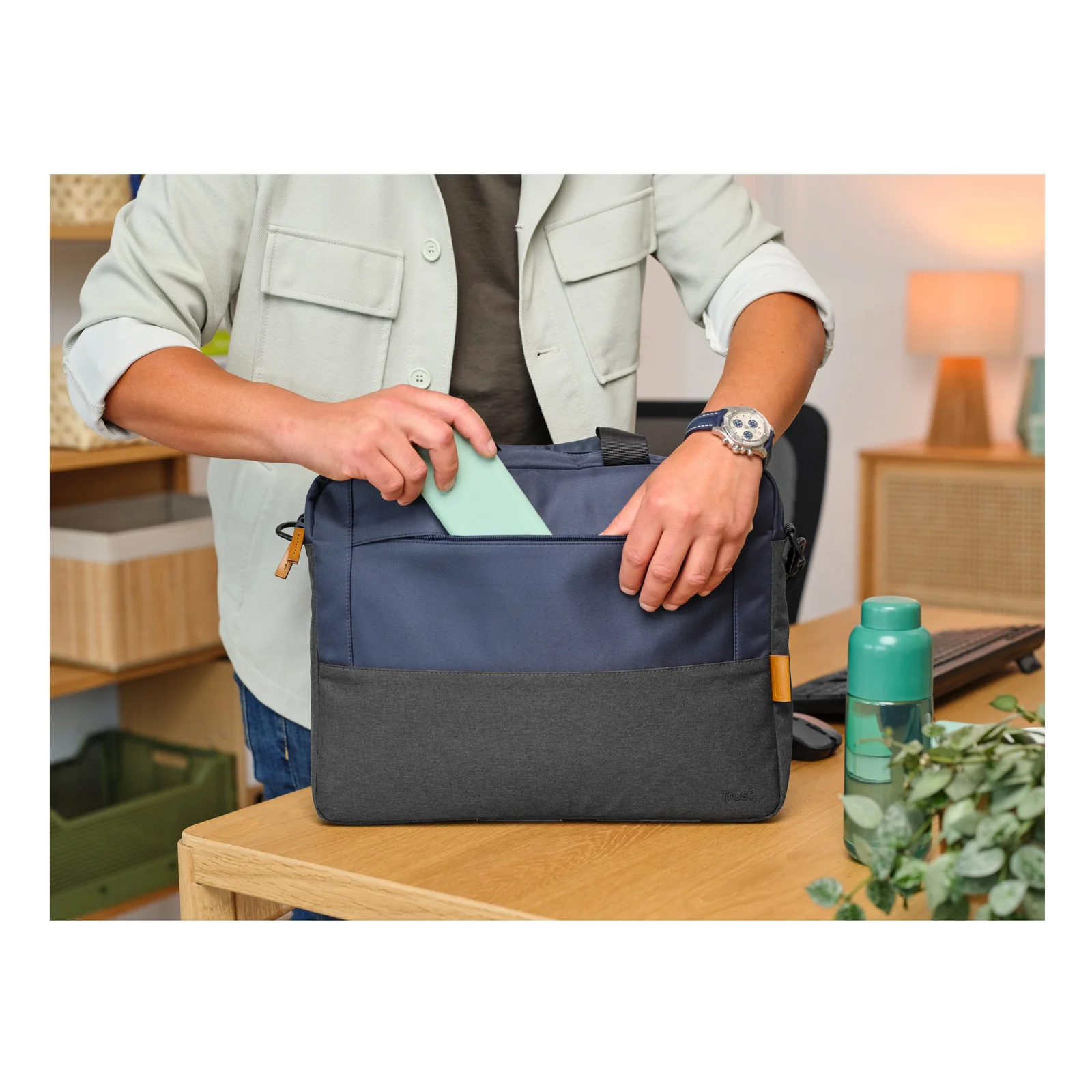 Trust Lisboa 40,6 cm (16") Malette Bleu