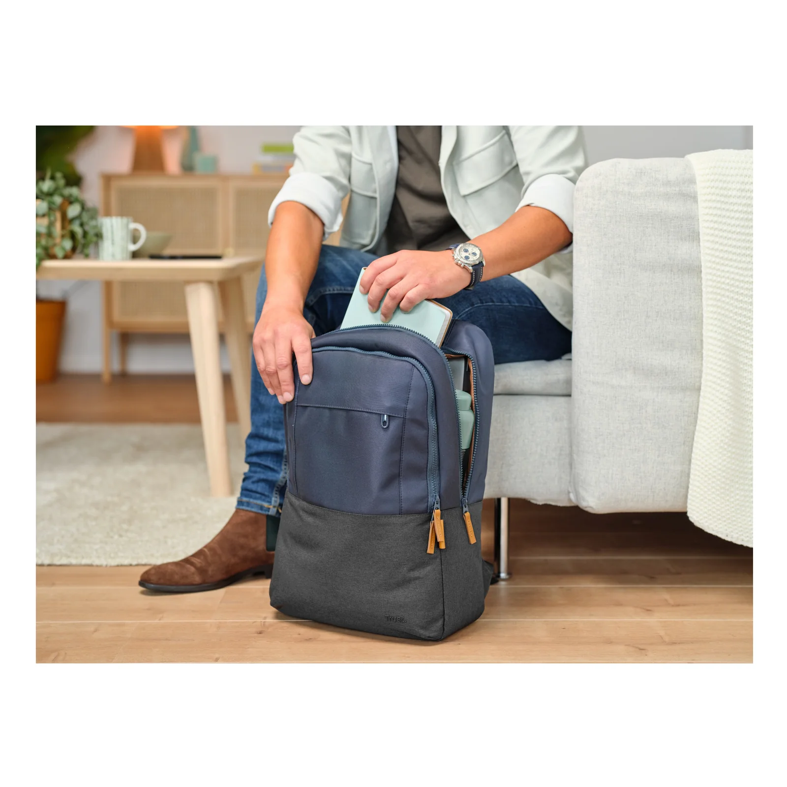Trust Lisboa 40,6 cm (16") Sac à dos Bleu
