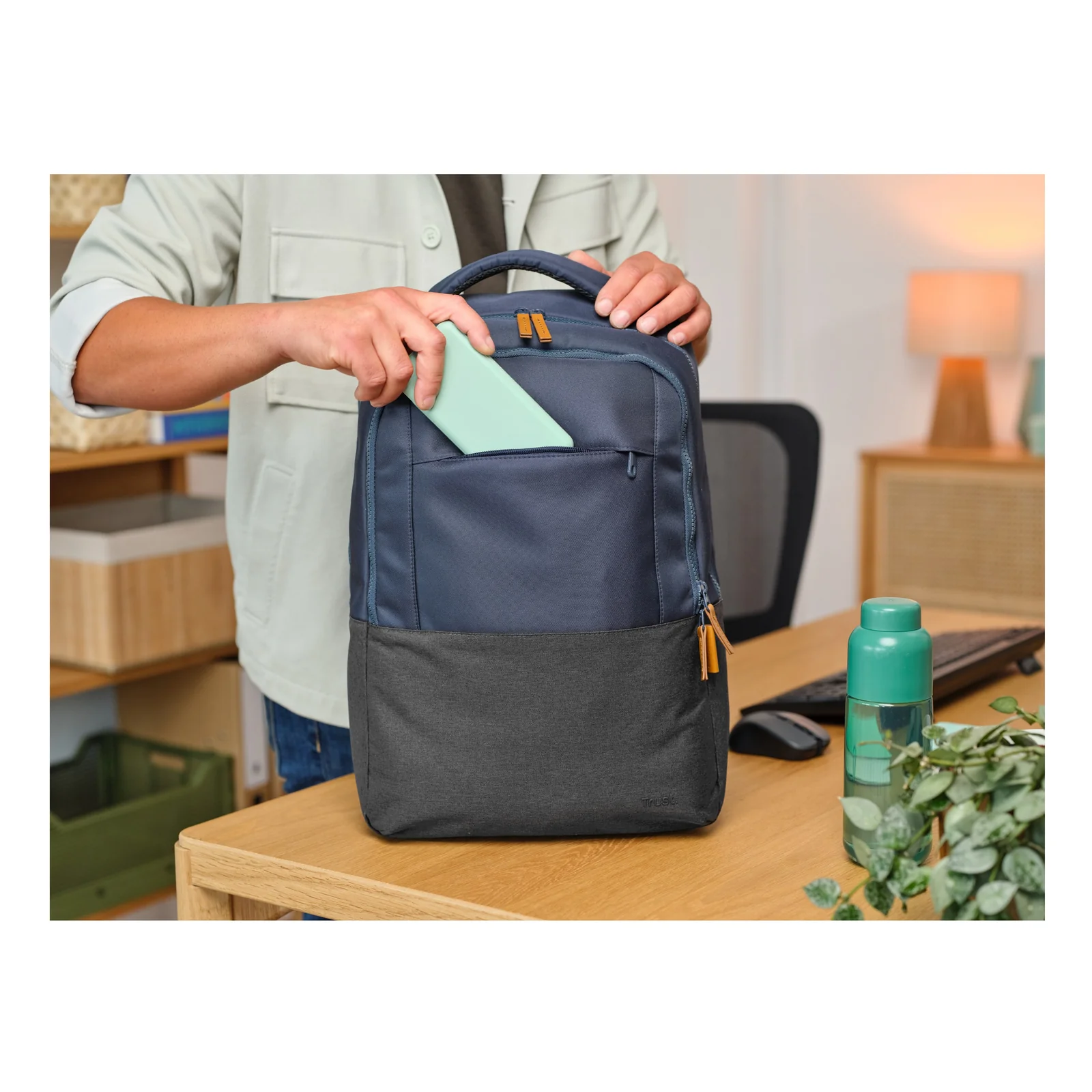 Trust Lisboa 40,6 cm (16") Sac à dos Bleu