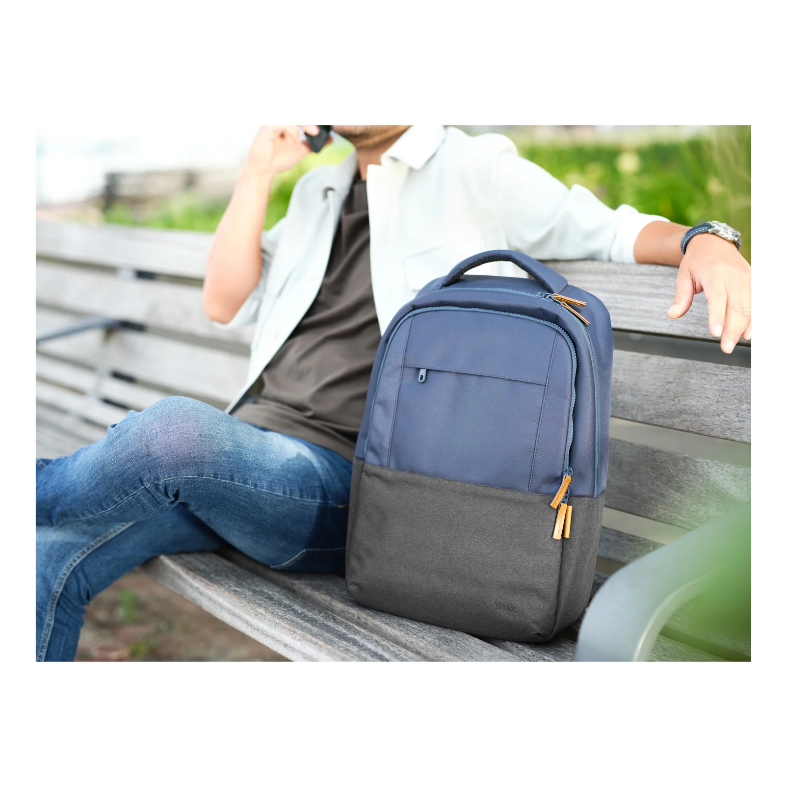 Trust Lisboa 40,6 cm (16") Sac à dos Bleu
