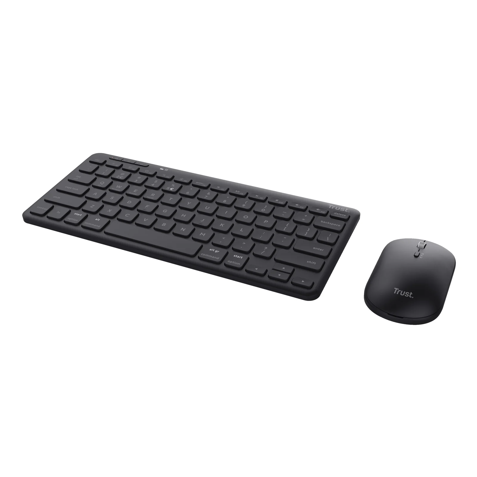Trust Lyra clavier Souris incluse Bureau RF sans fil + Bluetooth AZERTY Français Noir