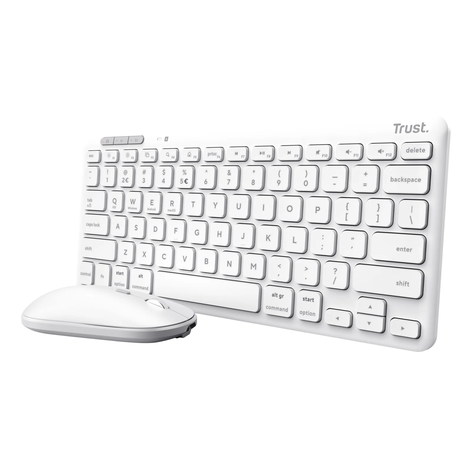 Lyra Combo clavier souris sans fil, 3 appareils AZERTY