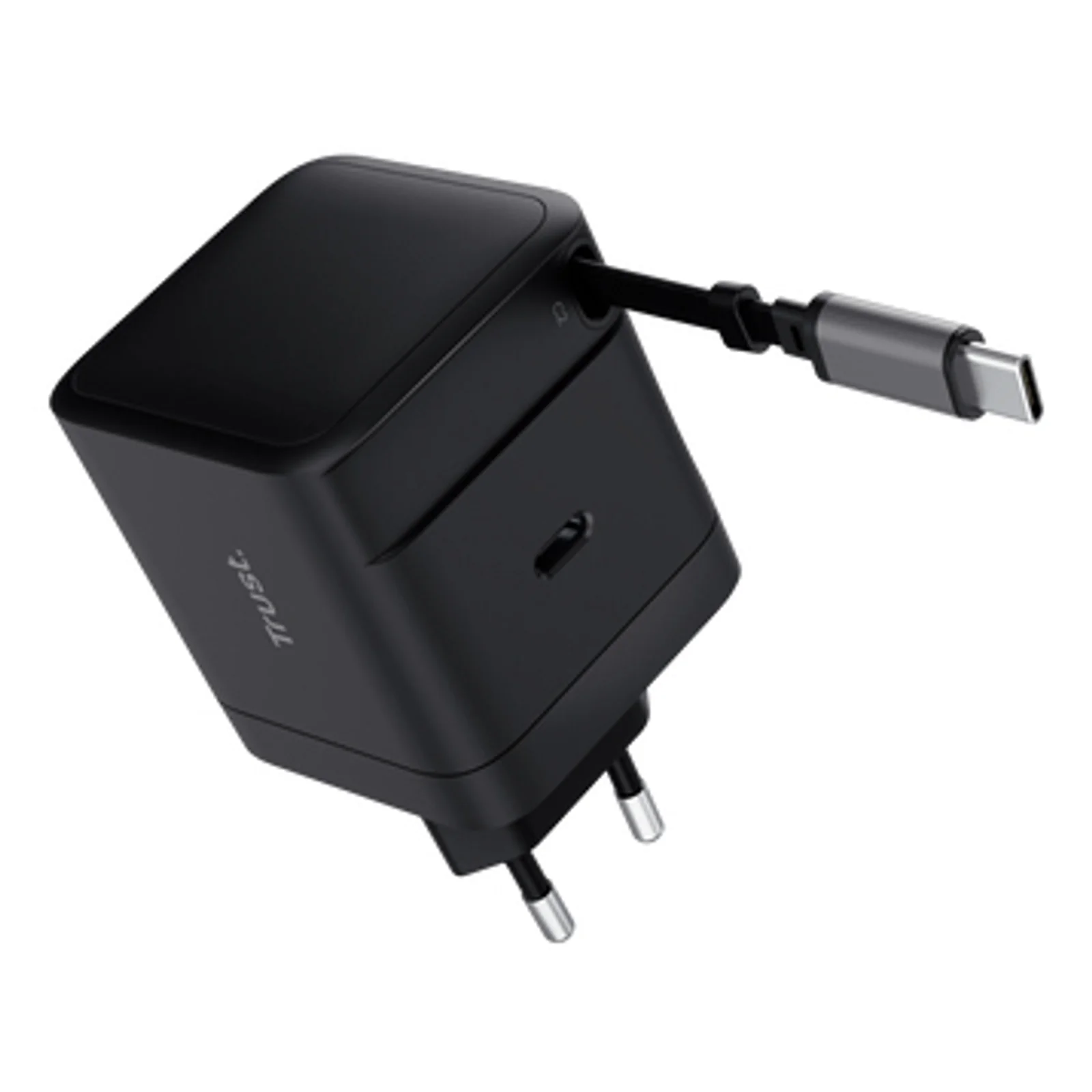 Trust Maxo Chargeur PD USB-C rétractable de 65 W