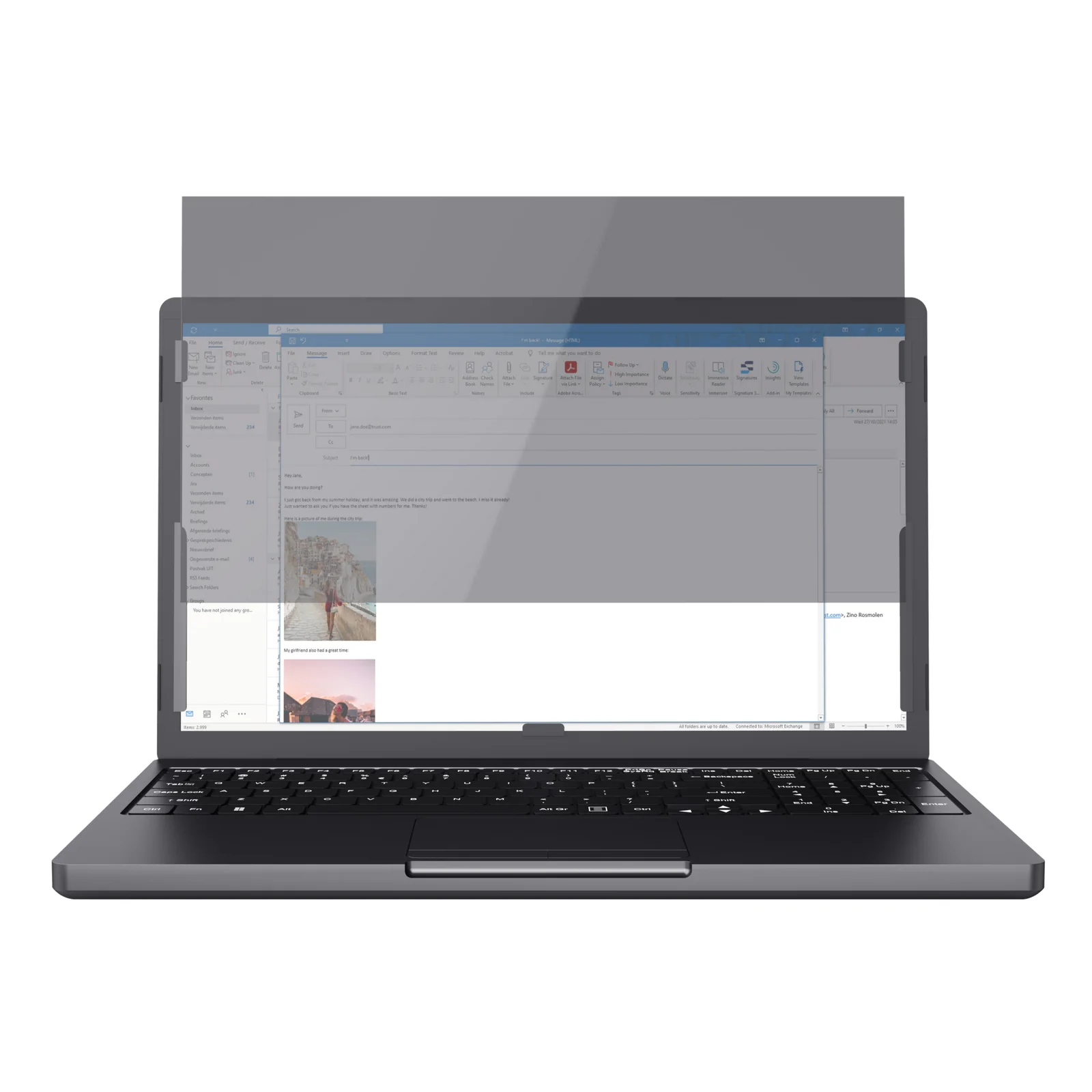 Trust Primo 35,6 cm (14") Moniteur/ordinateur portable Filtre de confidentialité sans bords pour ordinateur