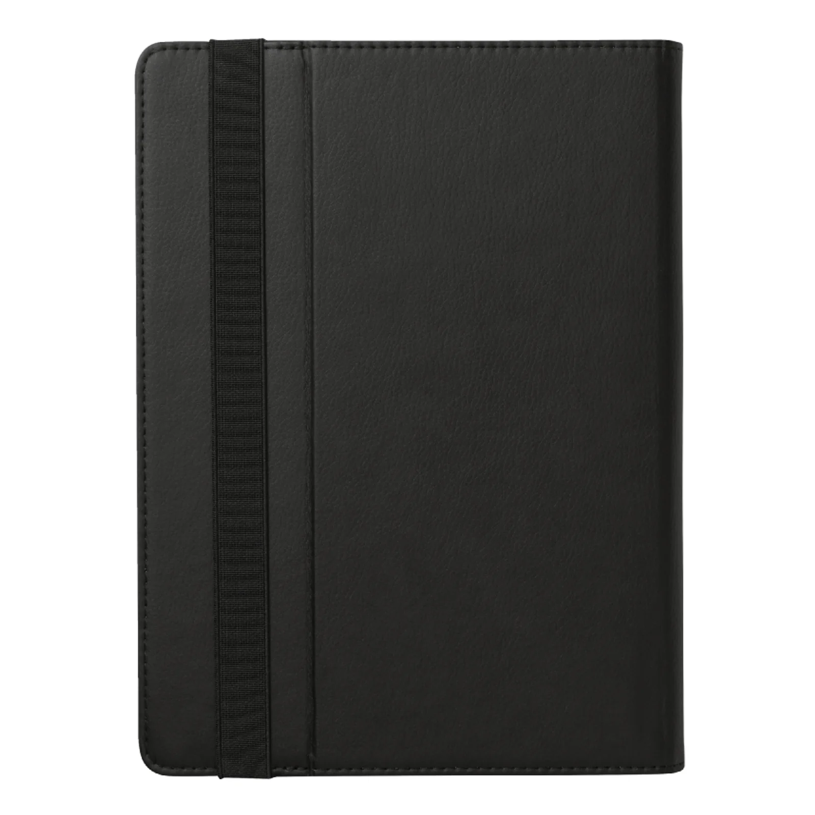 Dos de la housse folio Trust Primo noire, élastique de fermeture visible