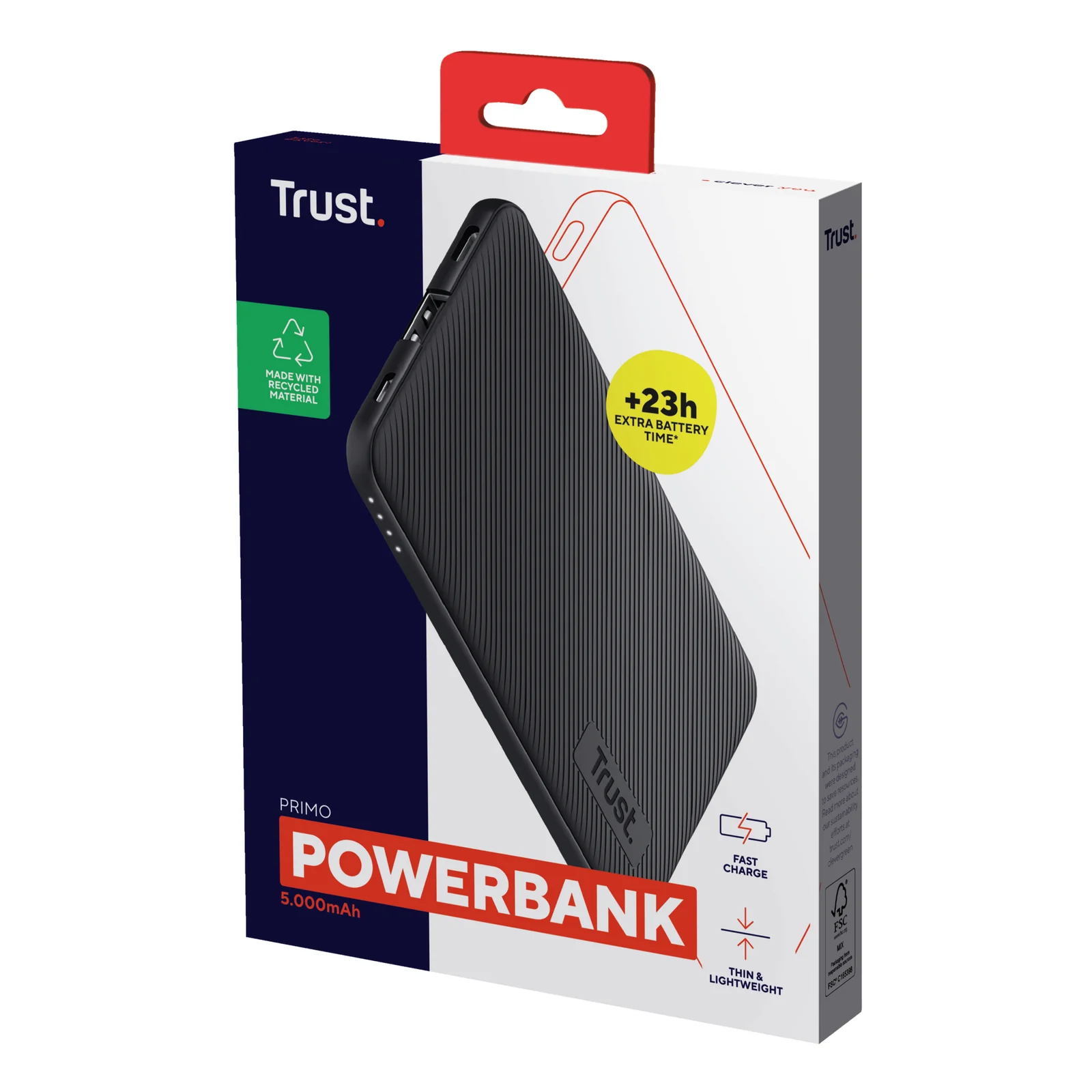 Trust Primo Lithium-Ion (Li-Ion) 5000 mAh Noir