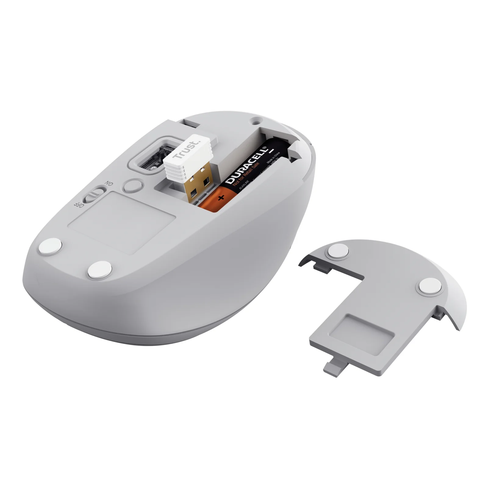 Trust Yvi+ souris Universel Ambidextre RF sans fil + Bluetooth Optique 1600 DPI