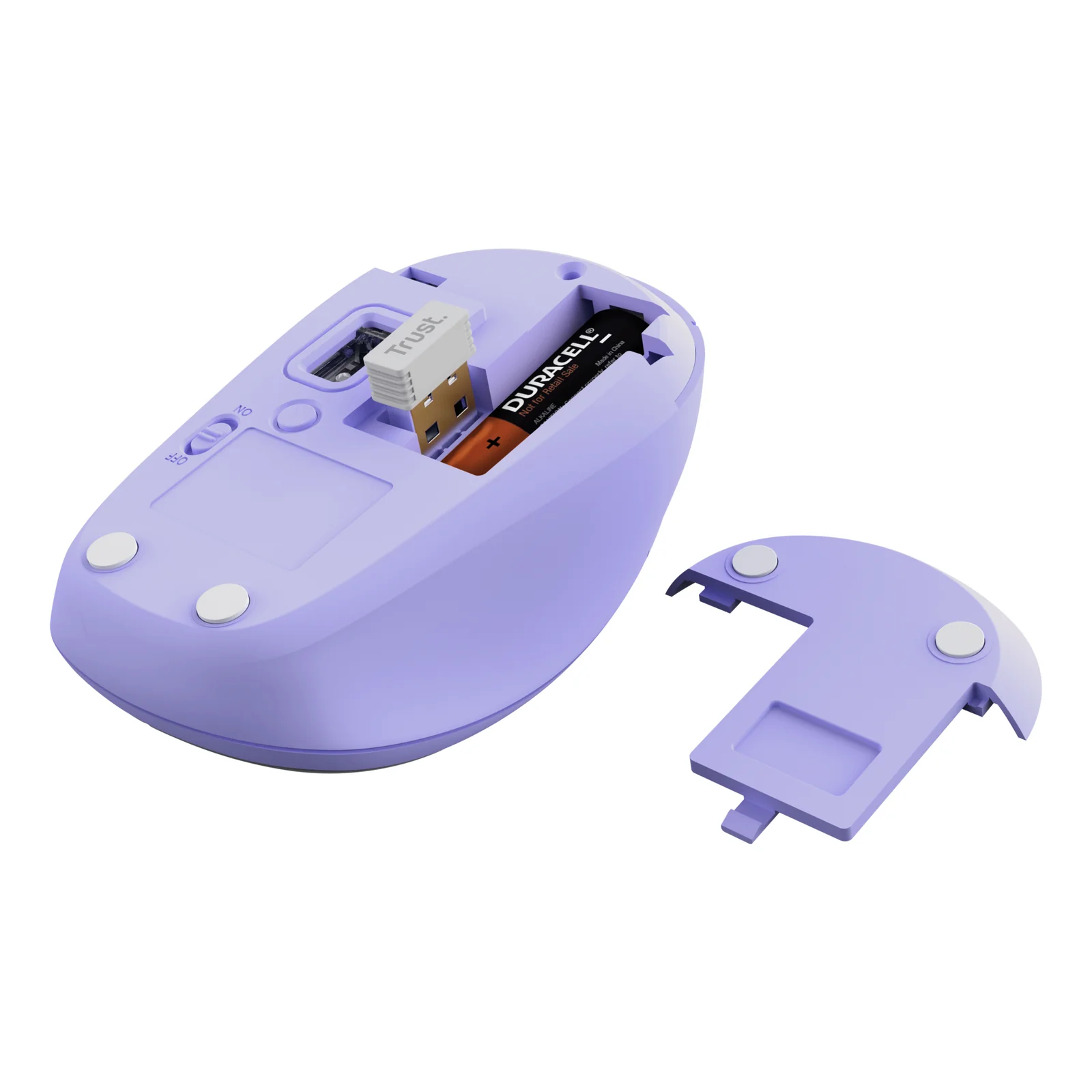Trust Yvi+ souris Universel Ambidextre RF sans fil + Bluetooth Optique 1600 DPI