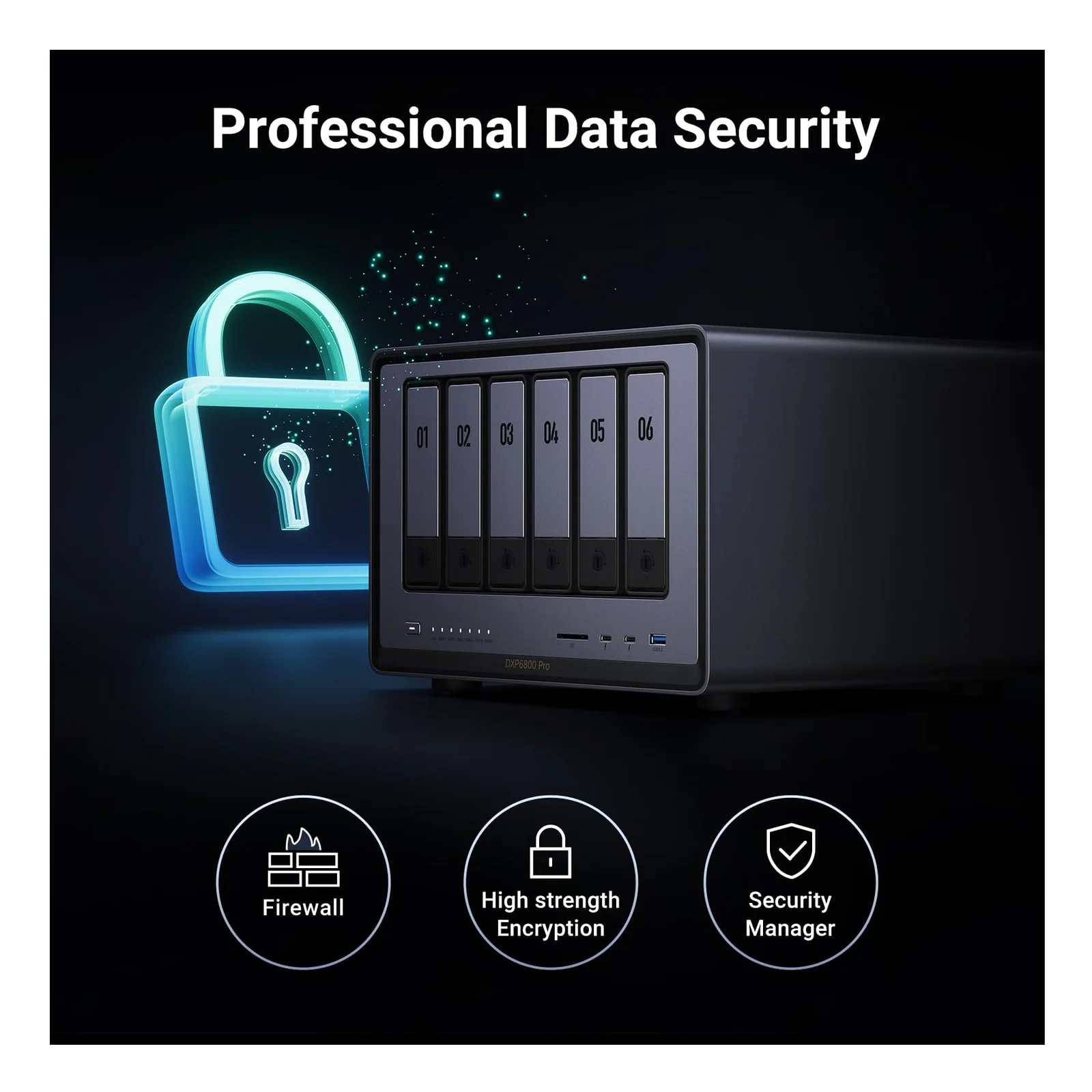 Ugreen DXP6800 Pro NAS Bureau Intel® Core™ i5 8 Go DDR5 Gris, Noir
