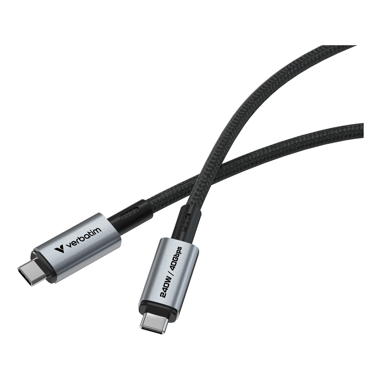 Verbatim 31847 câble USB USB4 Gen 2x2 1,2 m USB C 40 Gbit/s 240 W Noir