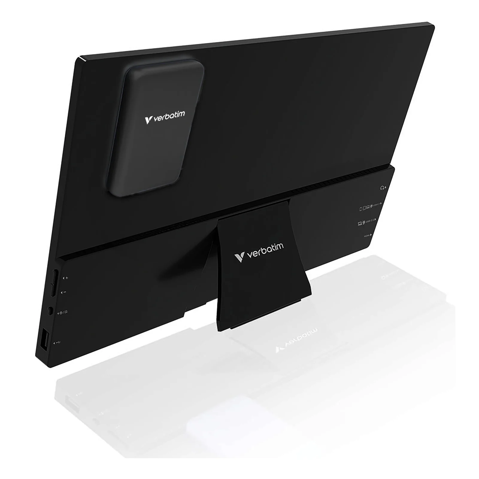 Verbatim 32087 téléviseur et moniteur portables Moniteur portable Noir 33,8 cm (13.3") 1920 x 1200 pixels
