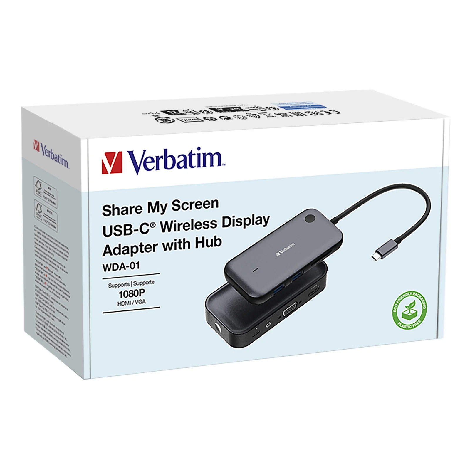 Verbatim 32146 adaptateur d'affichage sans fil USB Full HD Bureau