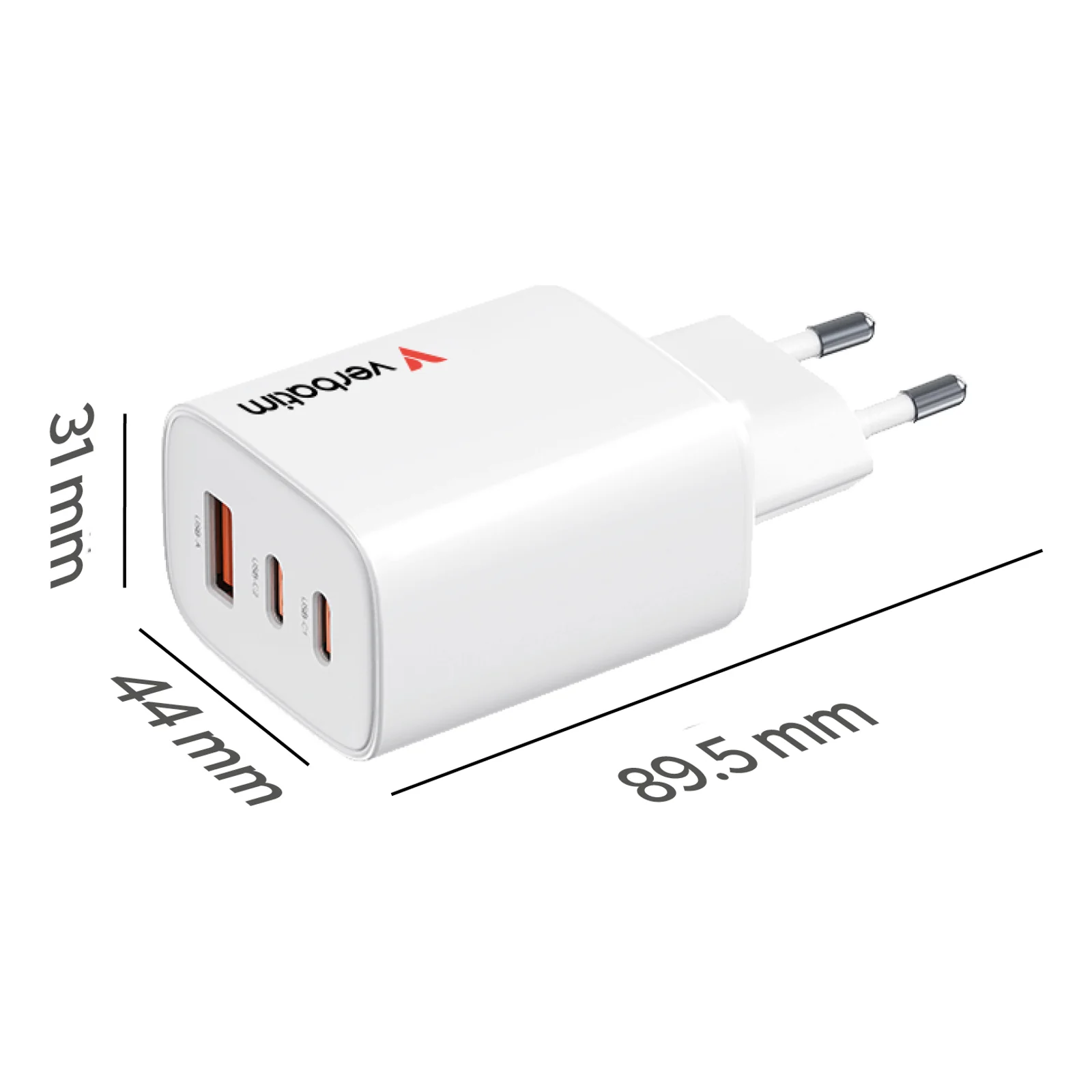 Verbatim 32353 chargeur d'appareils mobiles Universel Blanc Secteur Charge rapide Intérieure