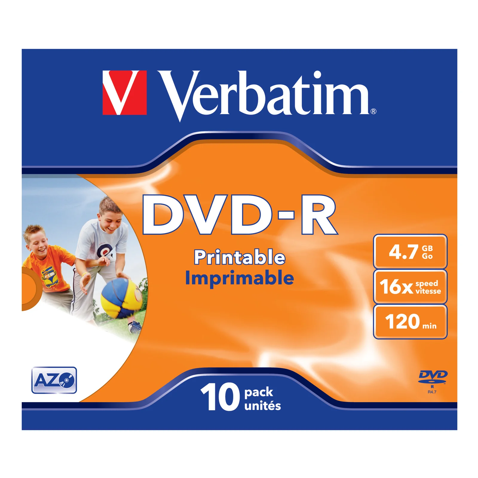Verbatim 43521 DVD vierge 4,7 Go DVD-R 10 pièce(s)