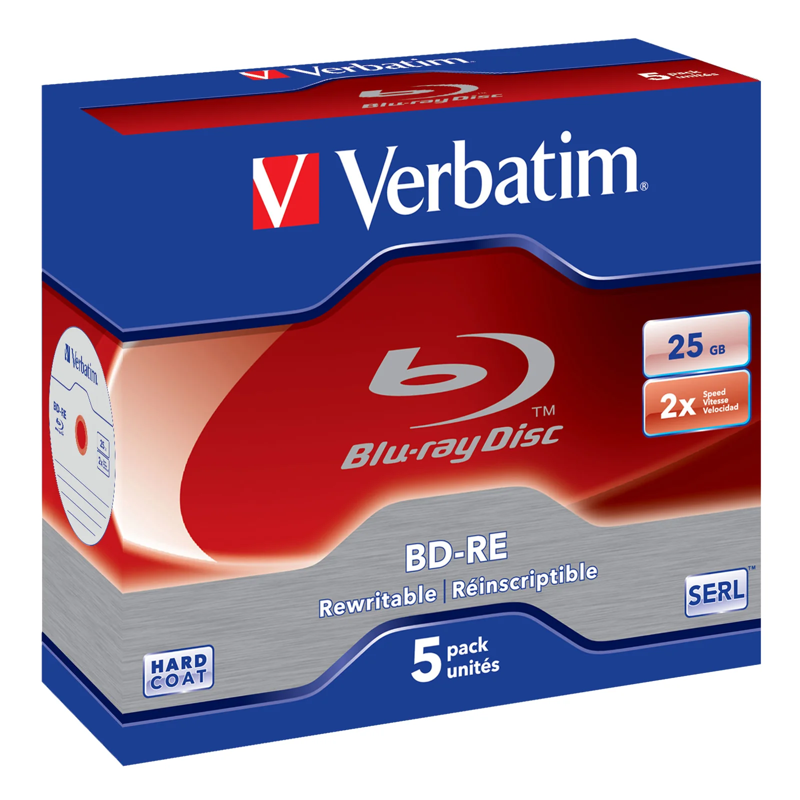 Verbatim 43615 disque vierge Blu-Ray BD-RE 25 Go 5 pièce(s)